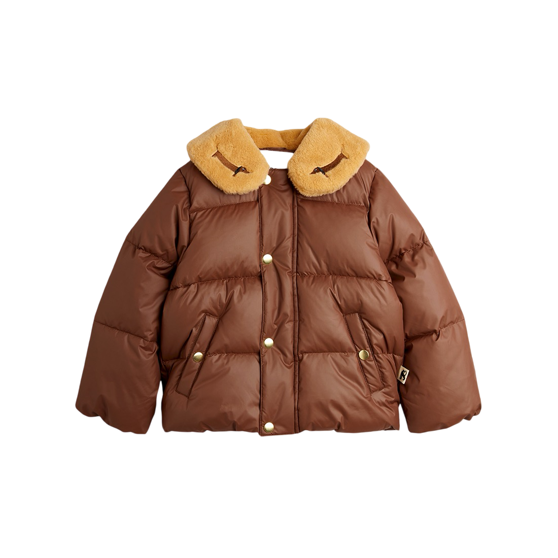 Dog embroidered puffer jacket - BIG & BELG