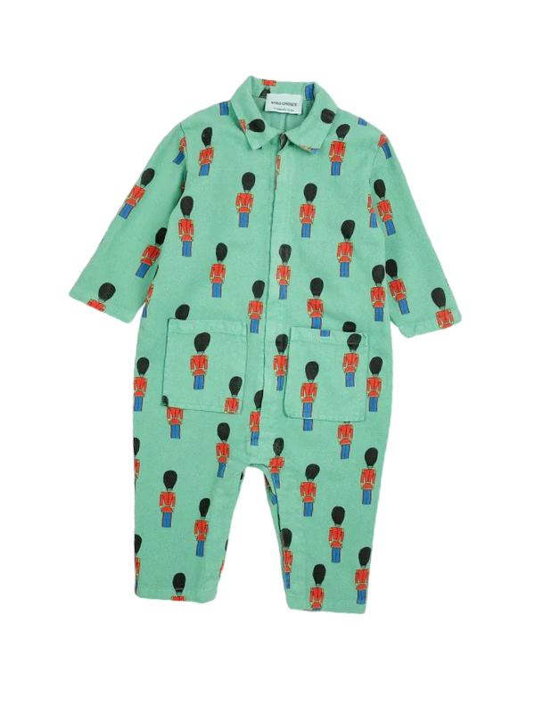 Baby Little Tin Soldiers all over woven overall - BIG & BELG