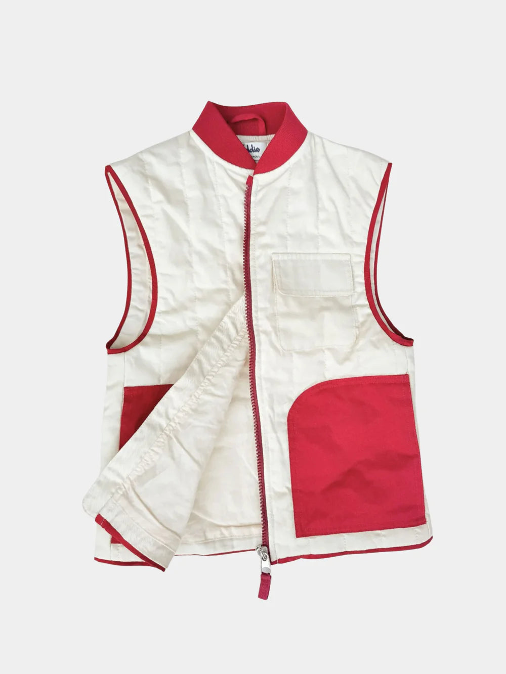 Padded Utility Gilet Cream