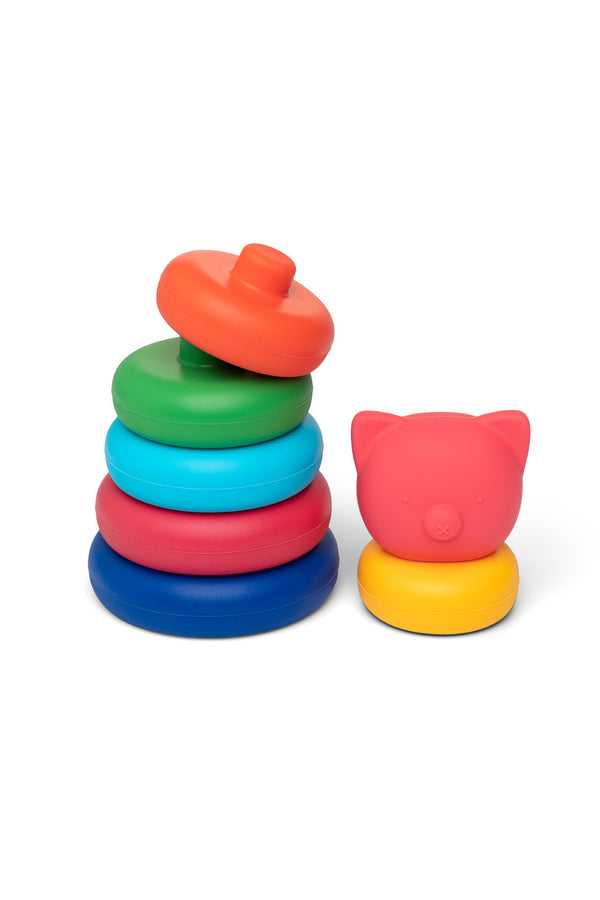 LITTLE L Pig stacking tower Bright colors