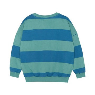 Blue Stripes Oversized Kids Sweatshirt - BIG & BELG