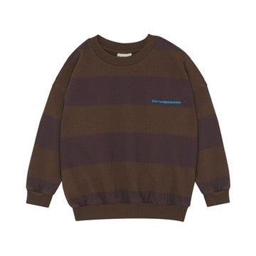 Brown Stripes Oversized Kids Sweatshirt - BIG & BELG