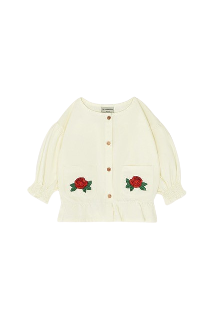 FLOWERS EMBROIDERY KIDS BLOUSE