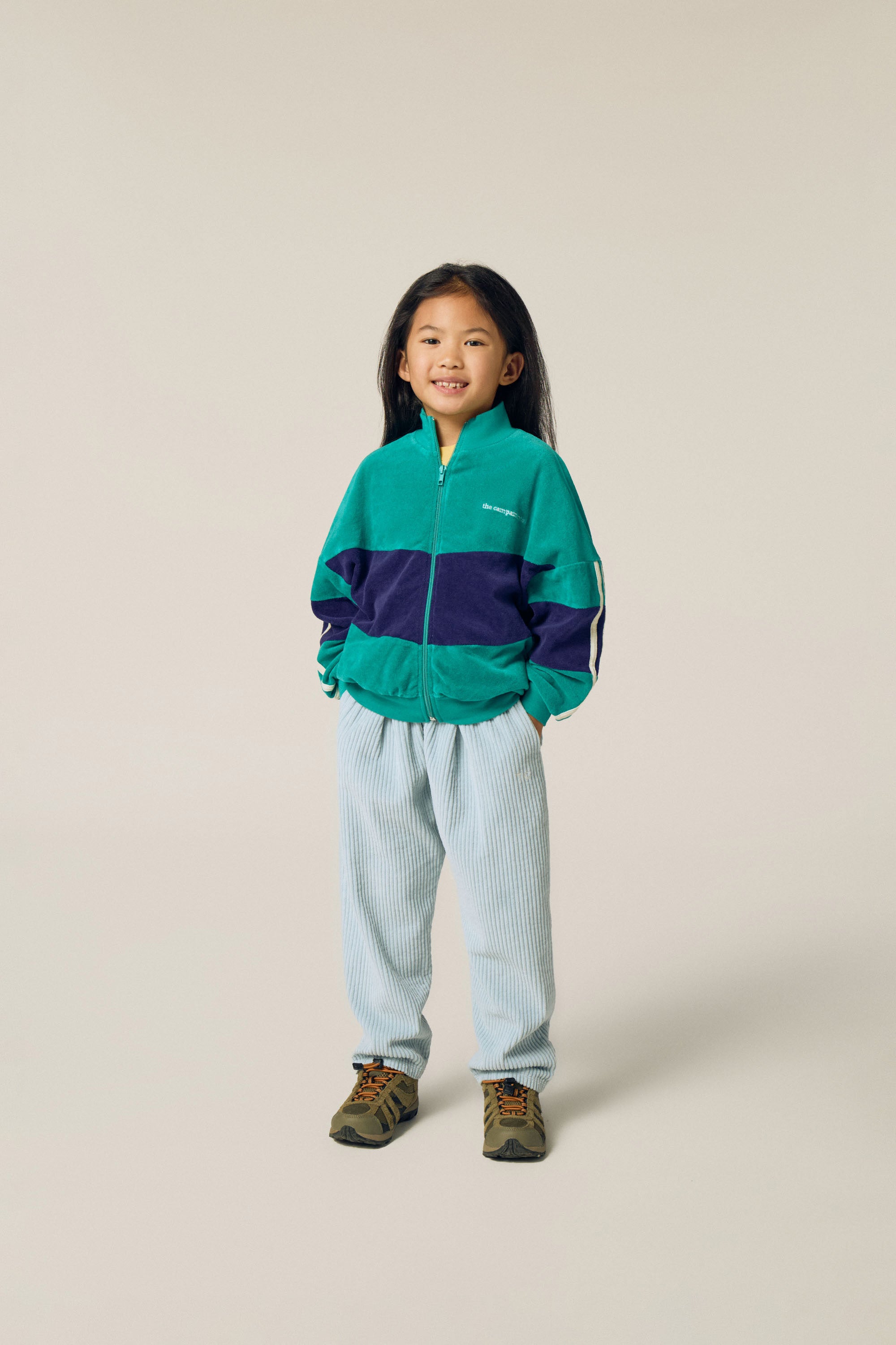 Green Color Block Sweatshirt