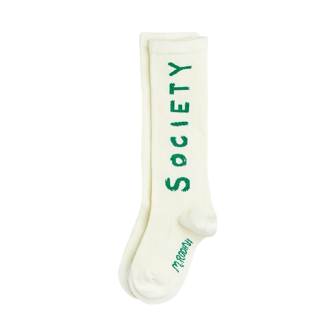 Society knee-high socks white - BIG & BELG