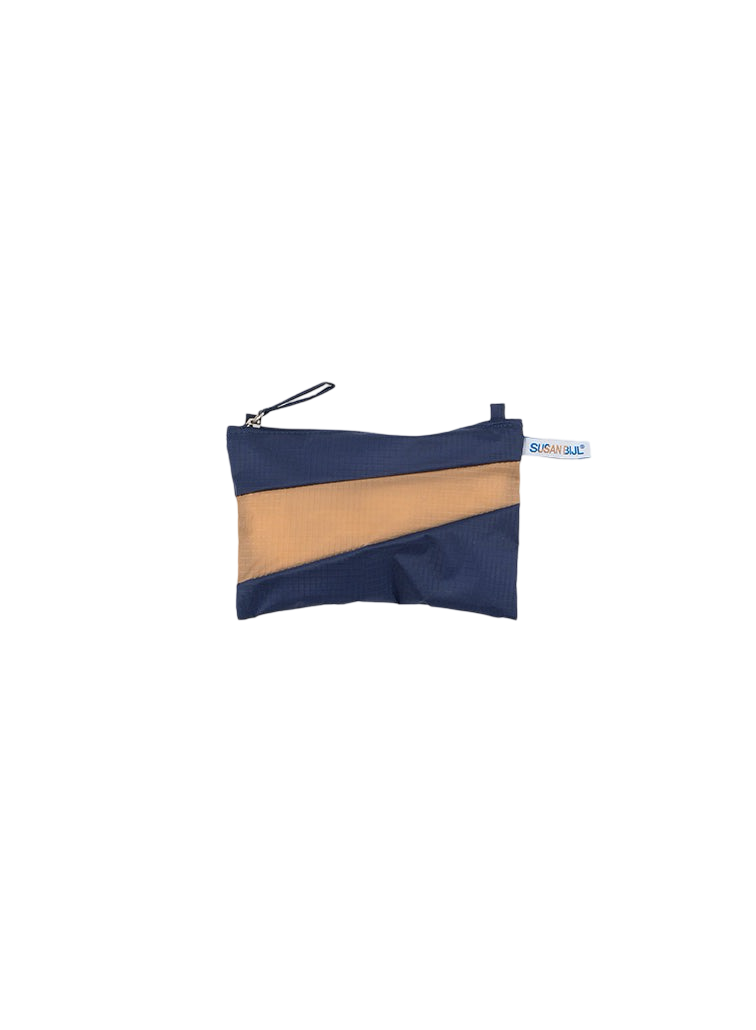 The New Pouch Navy & Camel Small