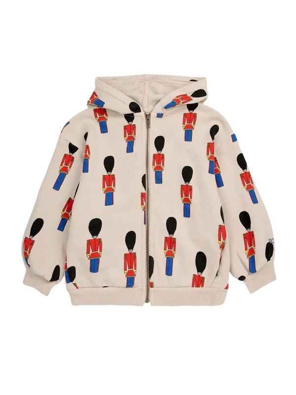 Little Tin Soldiers all over zipped hoodie - BIG & BELG