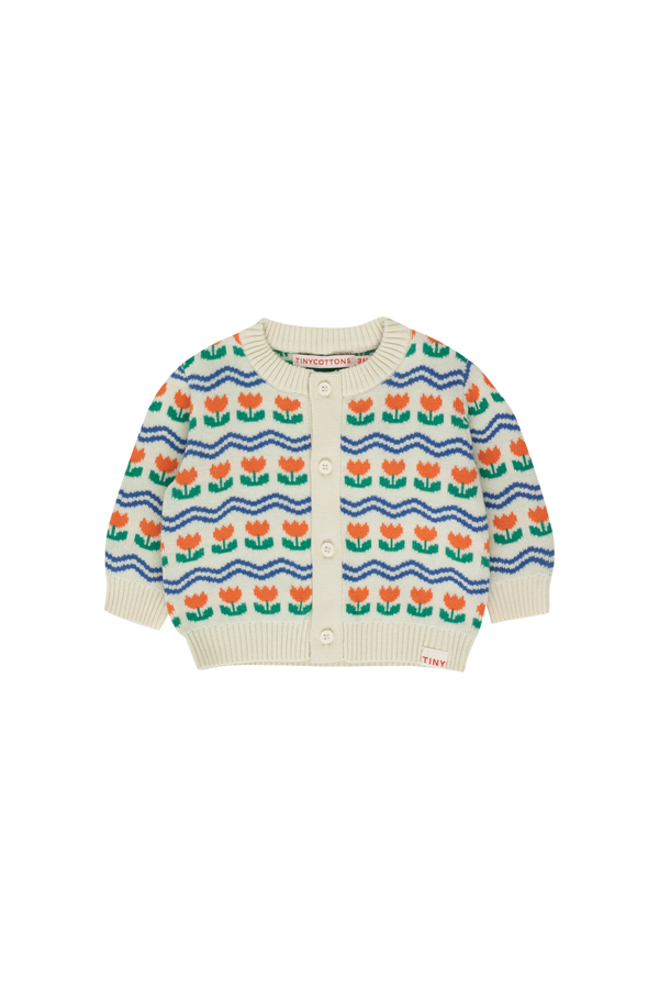 FLOWERS BABY CARDIGAN