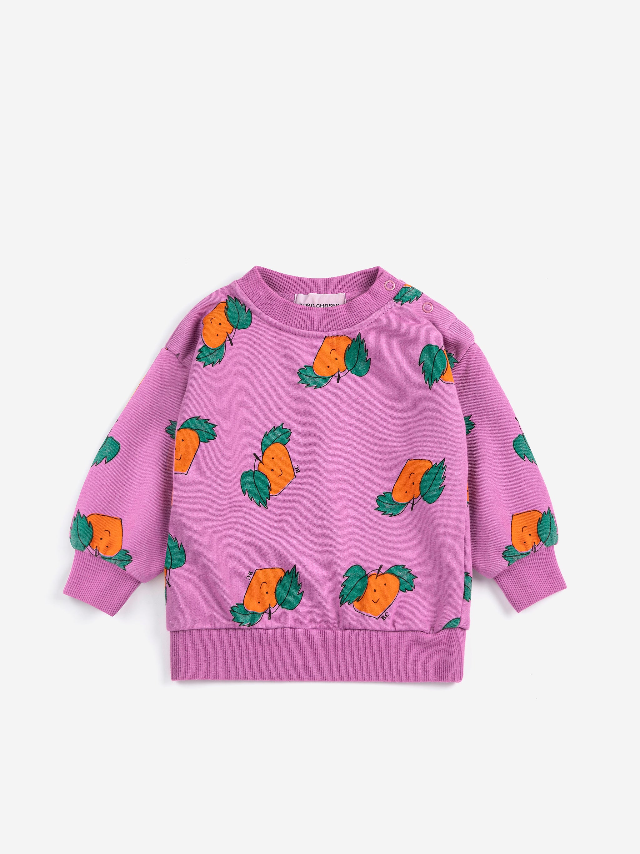 Tangerine all over sweatshirt - BIG & BELG