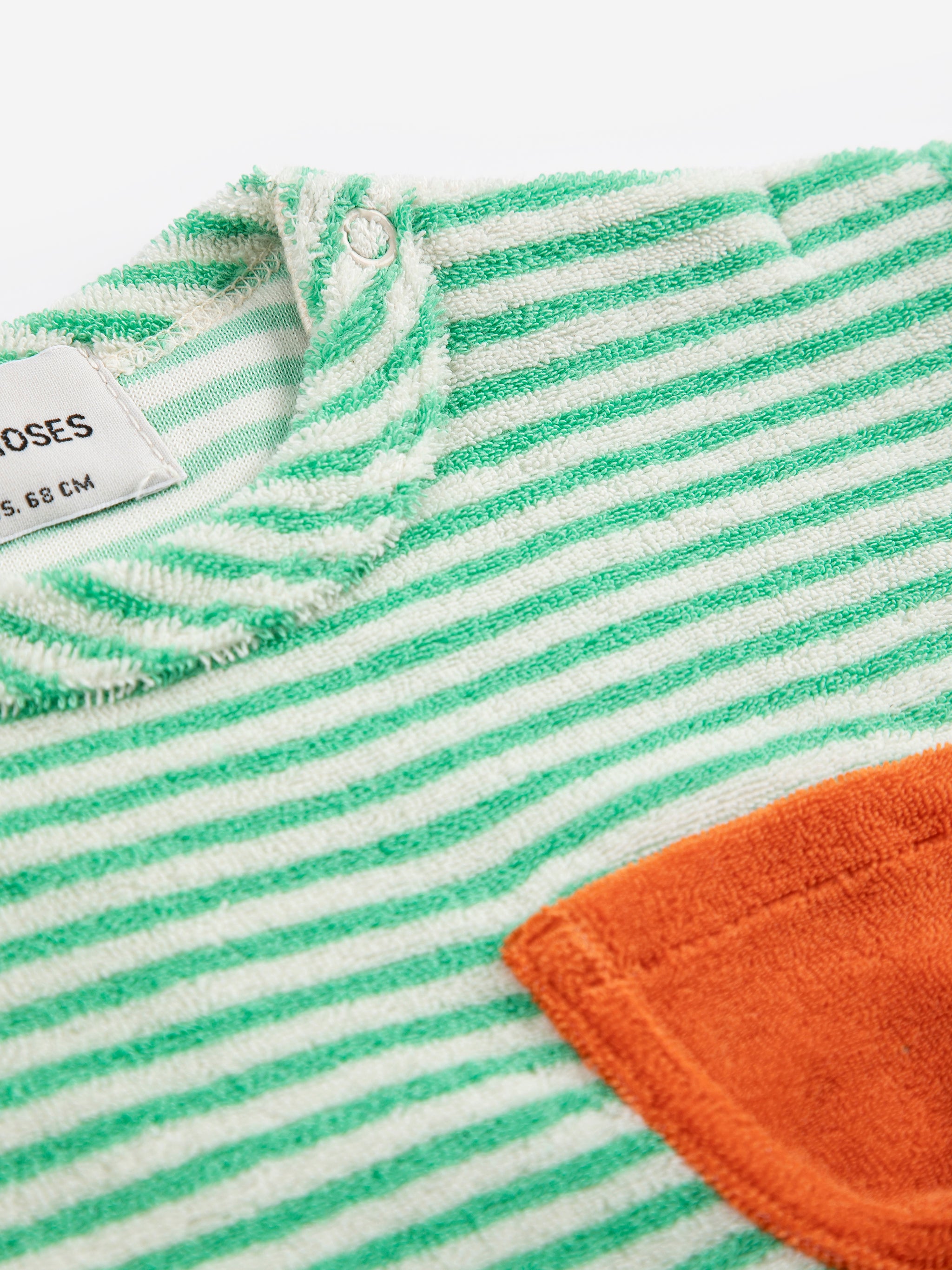 Green Stripes terry cloth Tshirt - BIG & BELG