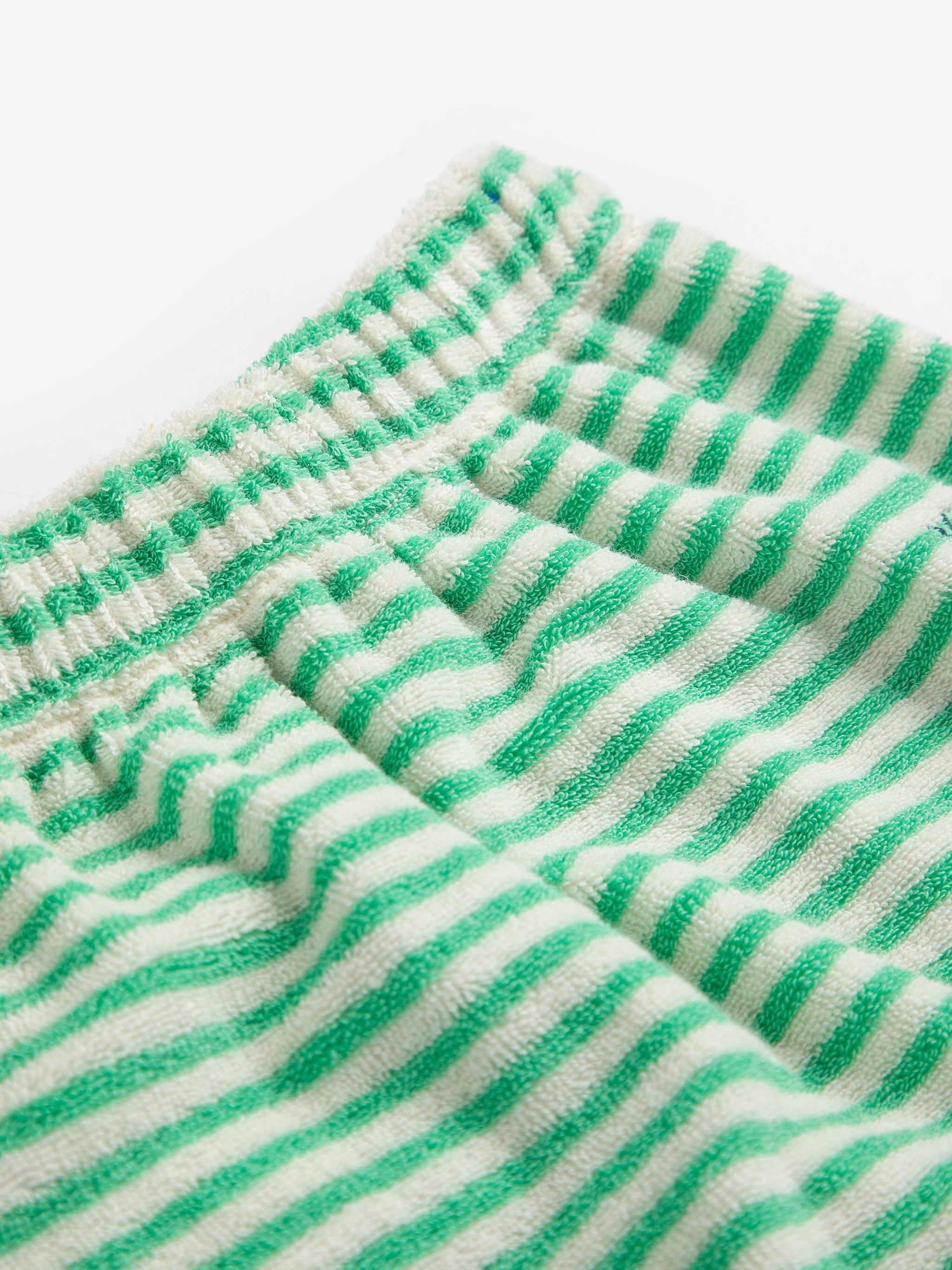 Green Stripes terry cloth harem pants - BIG & BELG