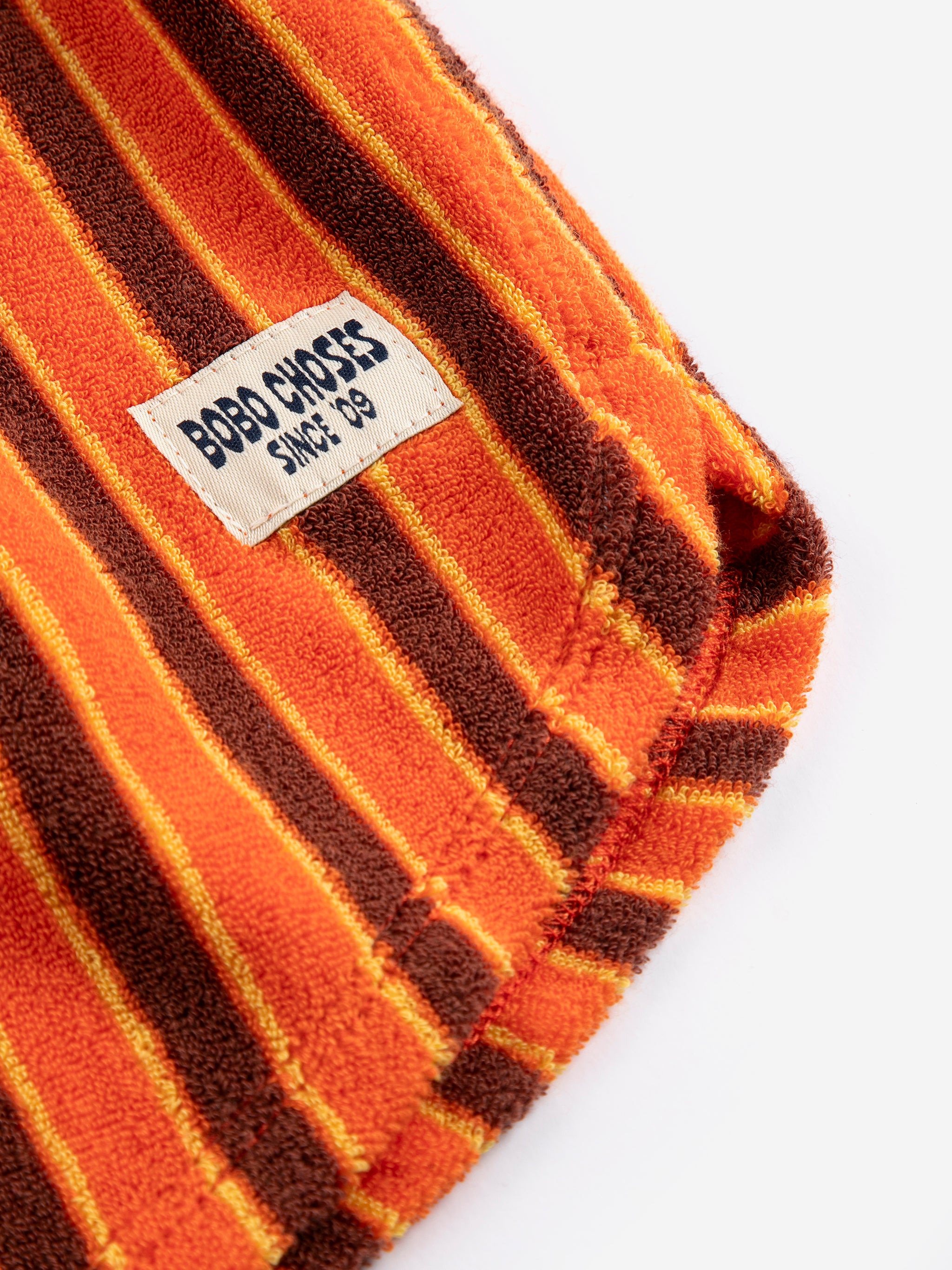 Striped Brick terry cloth shorts kids - BIG & BELG