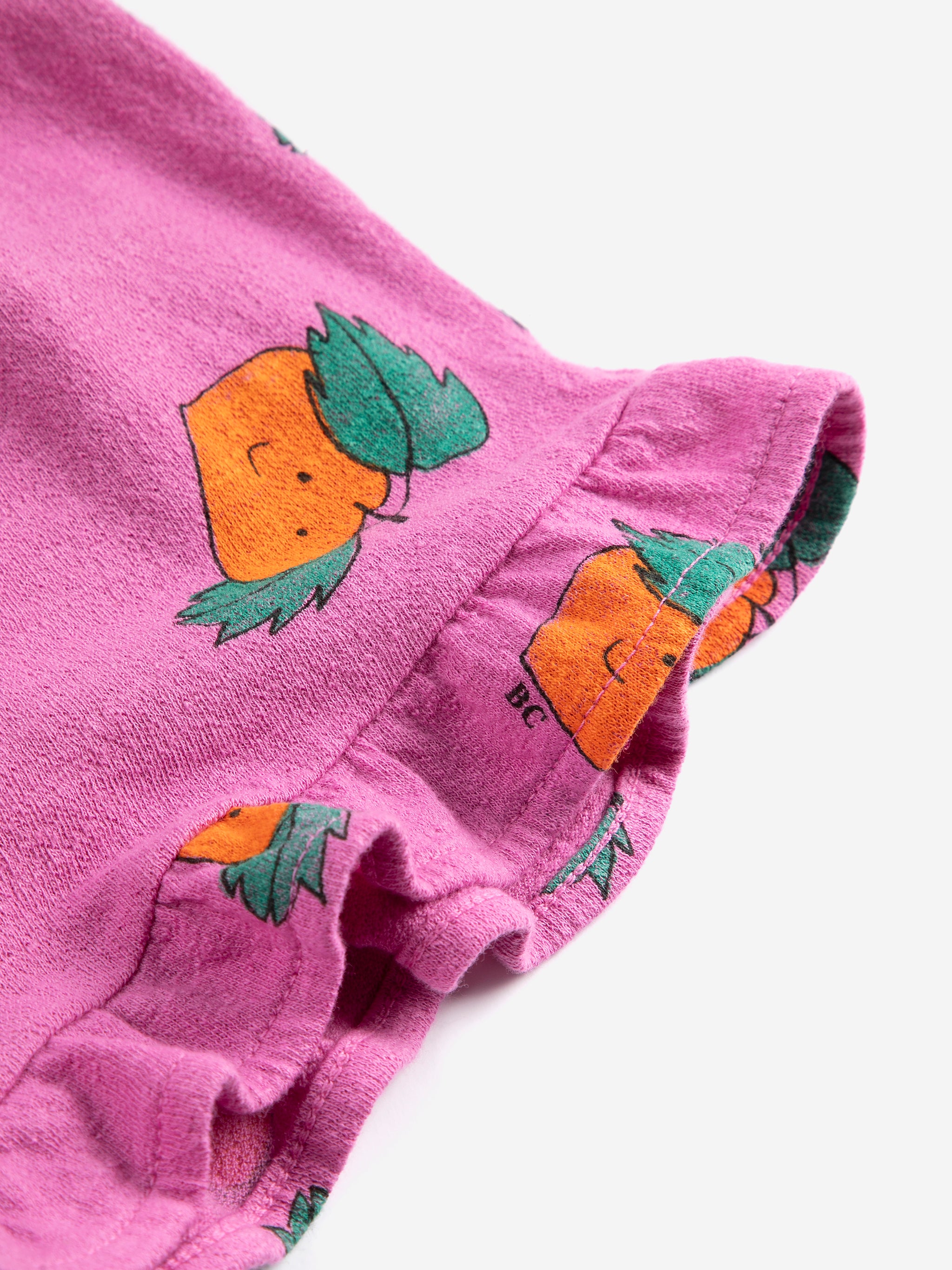 Tangerine all over ruffled shorts - BIG & BELG