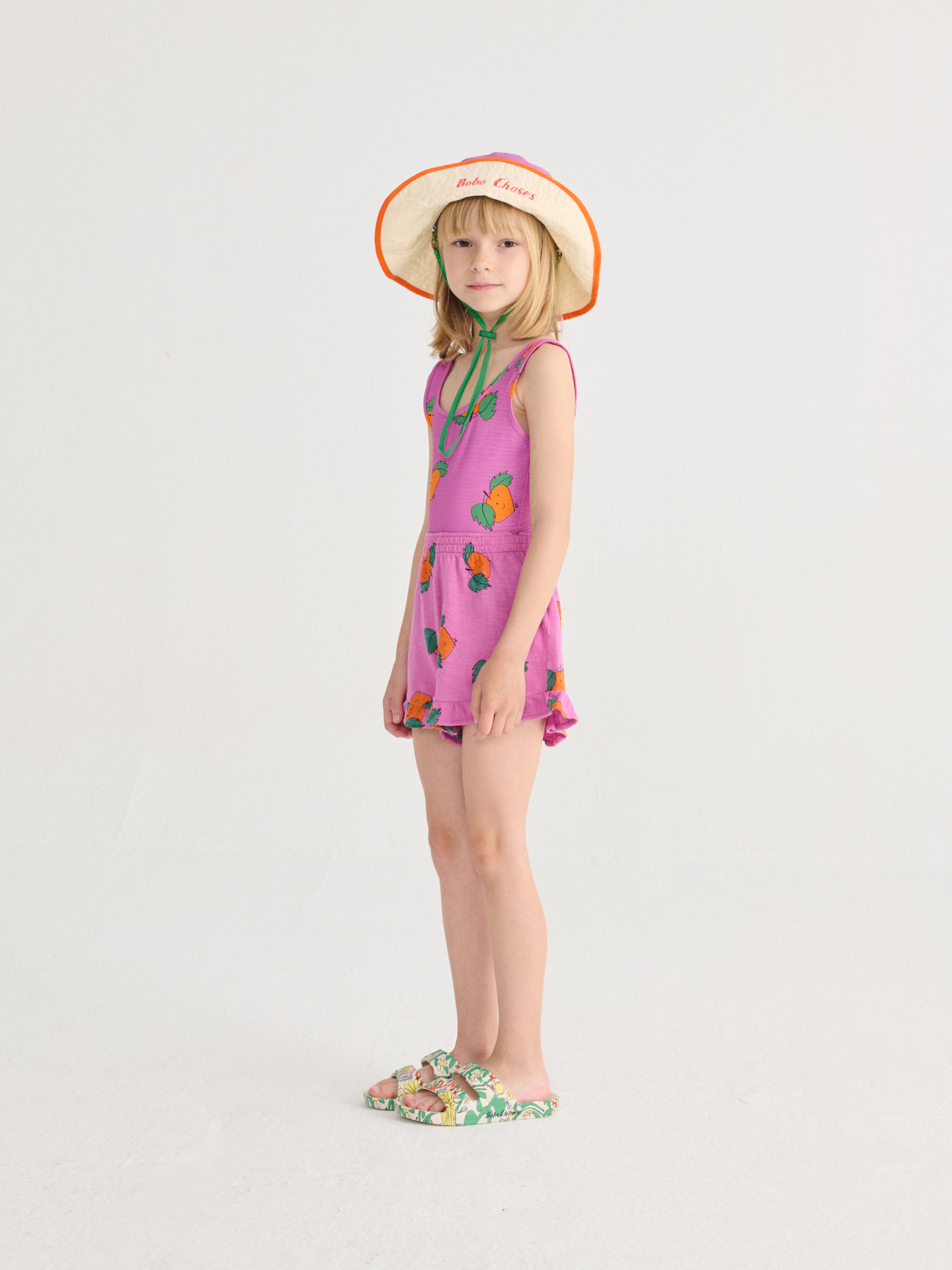 Tangerine all over swimsuit - BIG & BELG