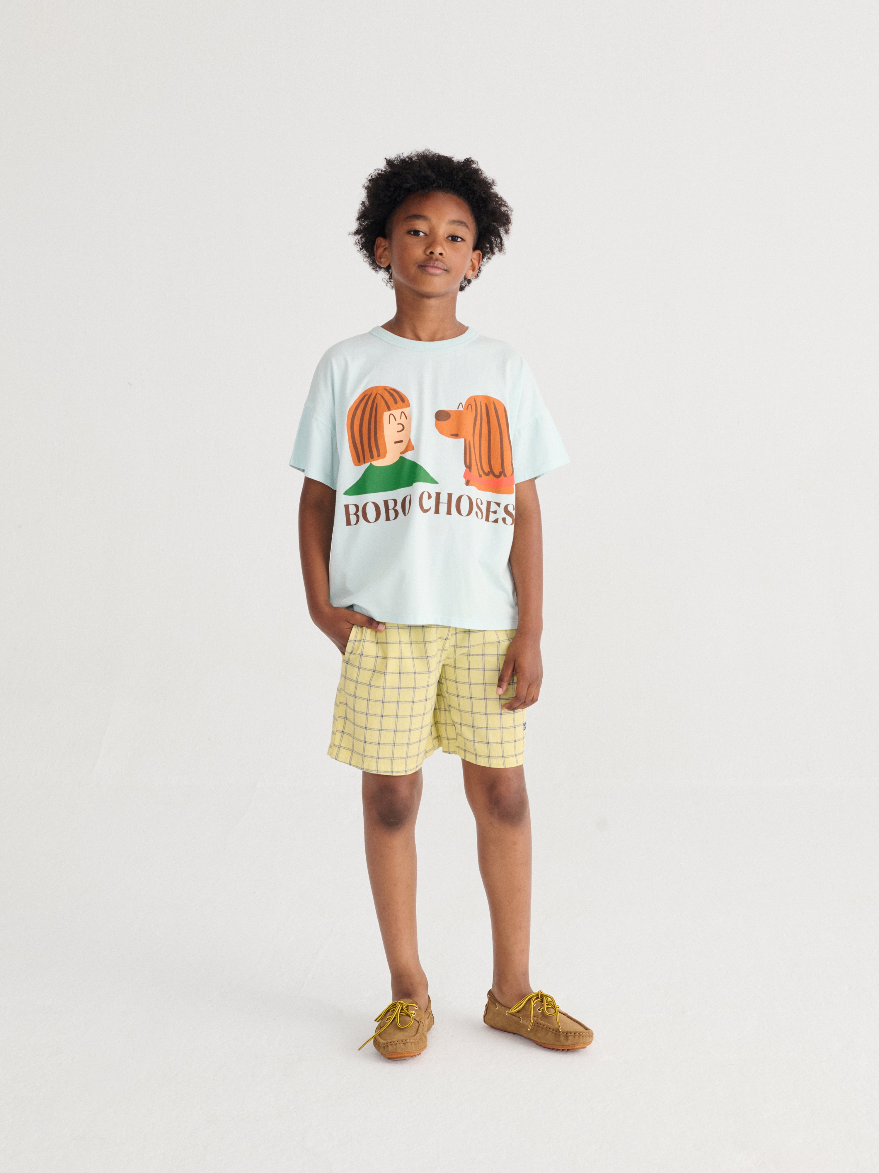 Spicy Window Pane woven bermuda shorts - BIG & BELG