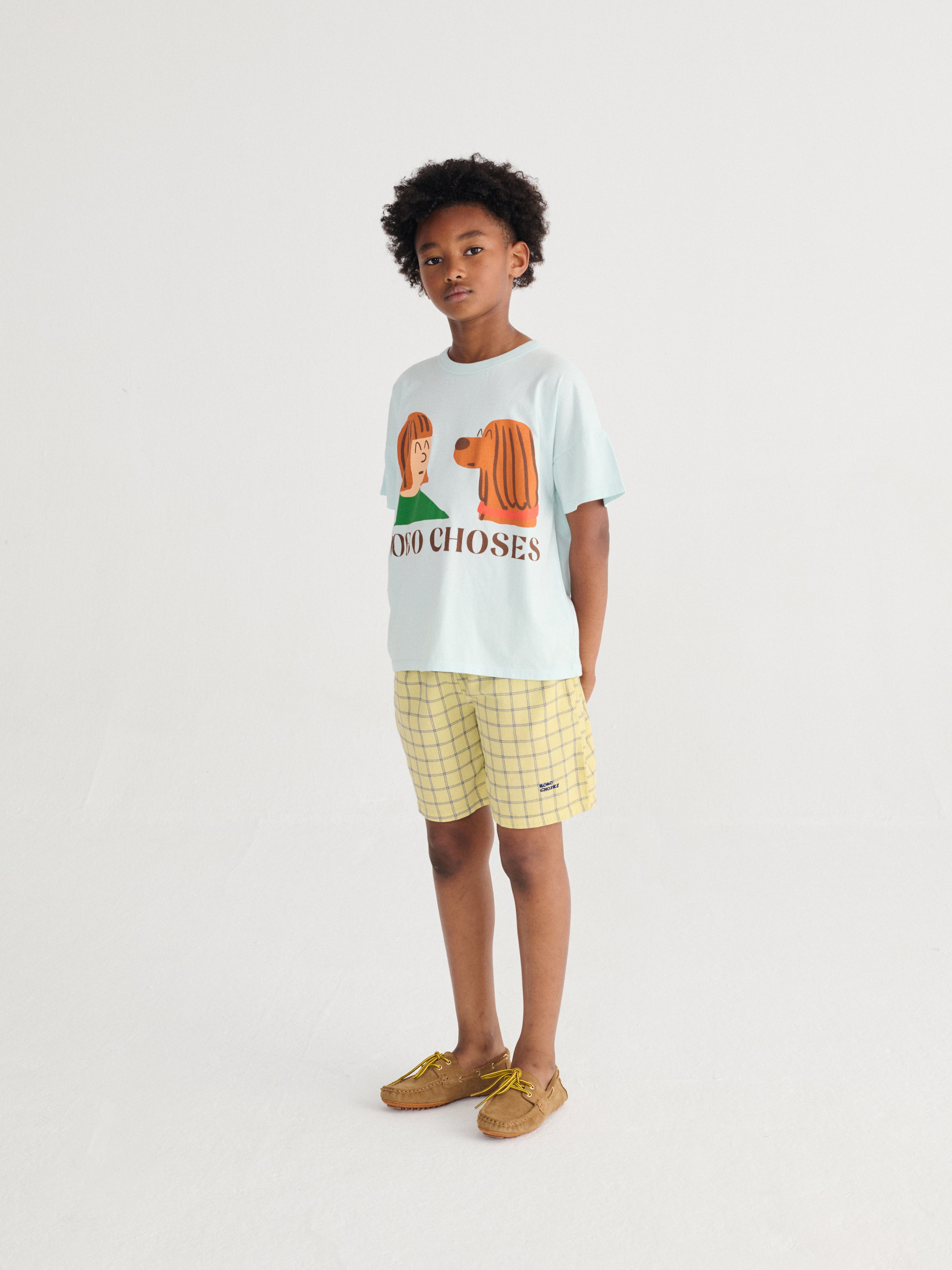 Spicy Window Pane woven bermuda shorts - BIG & BELG