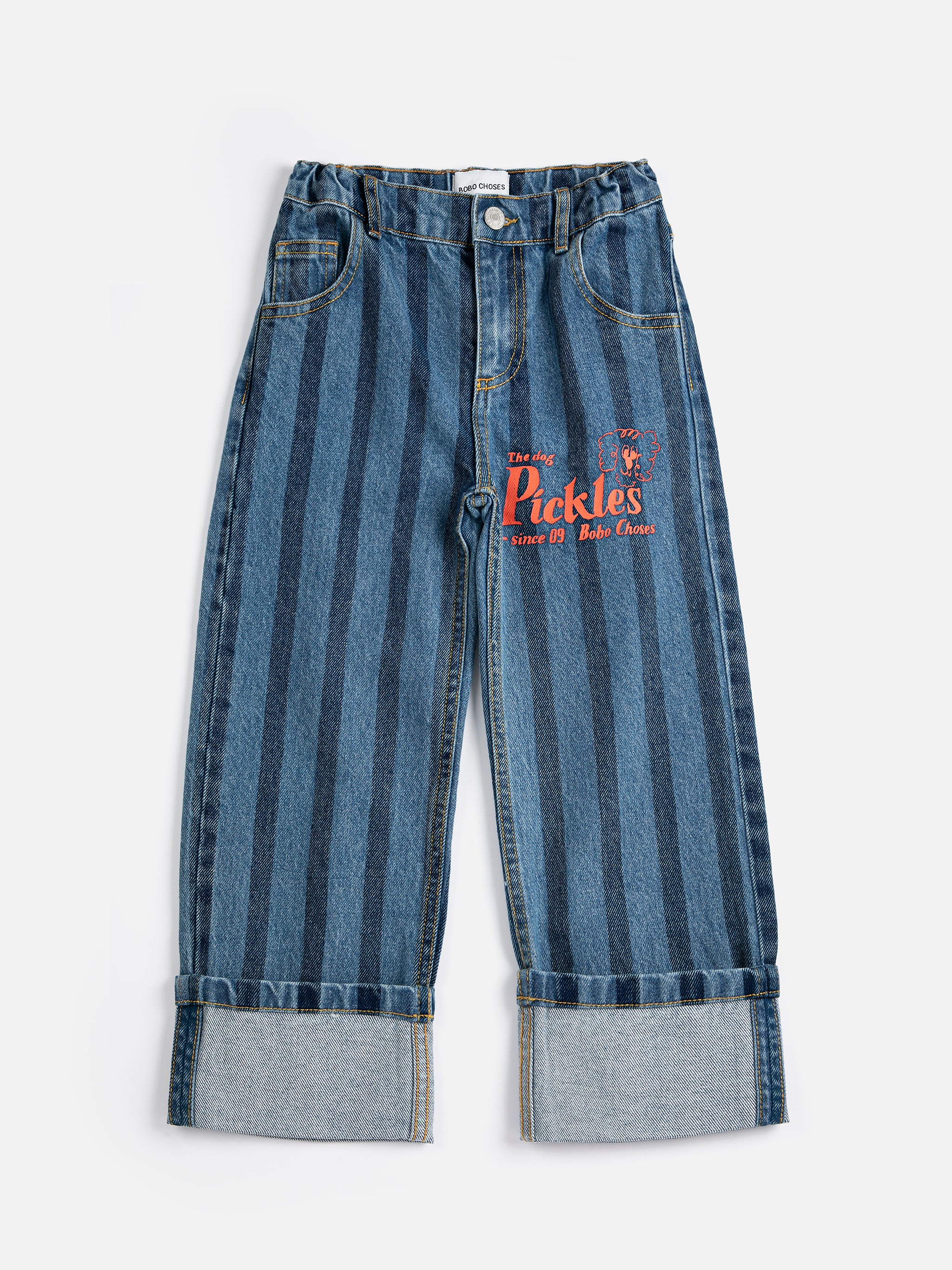 Pickles The Dog Striped denim pants - BIG & BELG