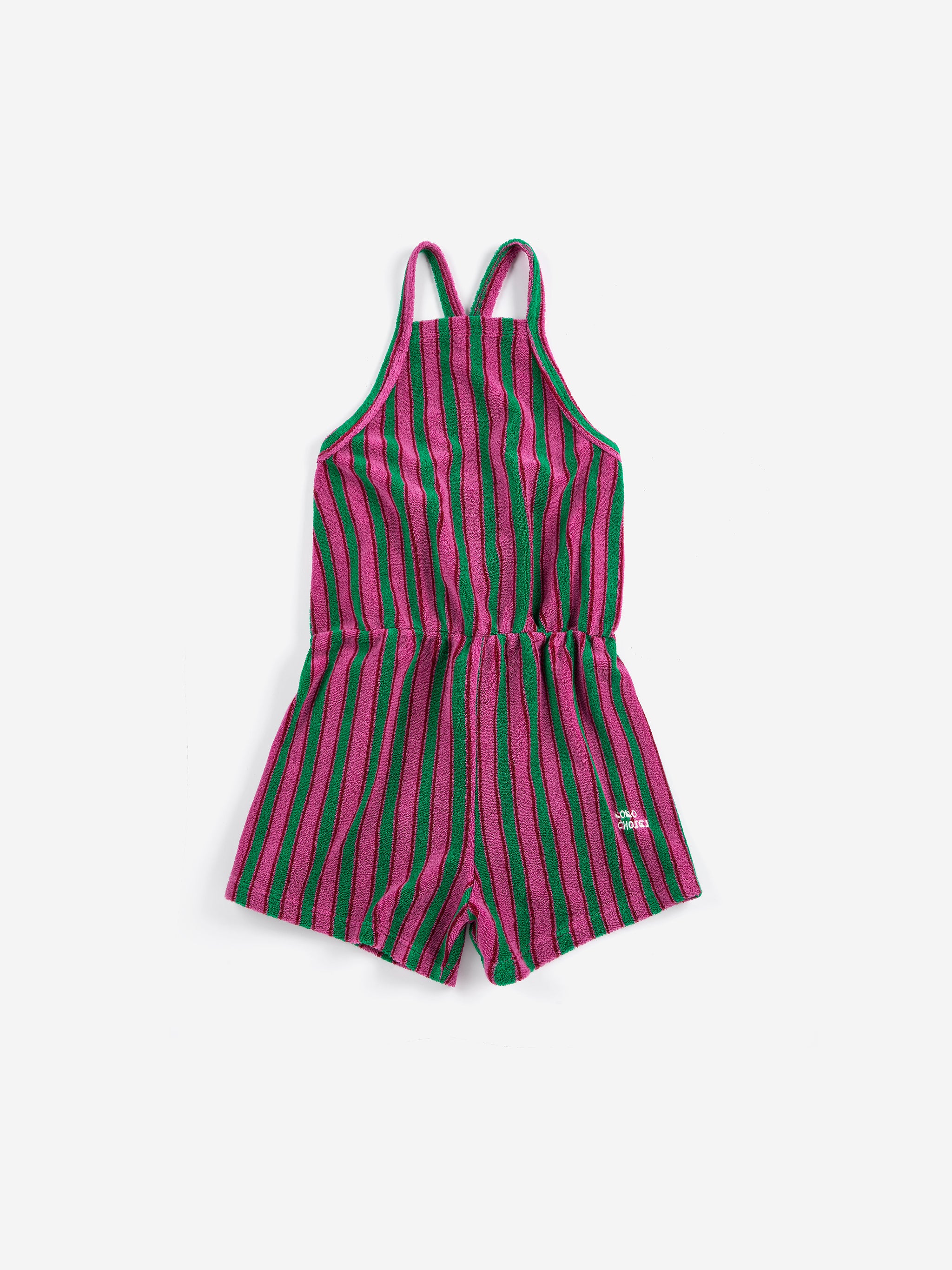Striped terry cloth playsuit - BIG & BELG