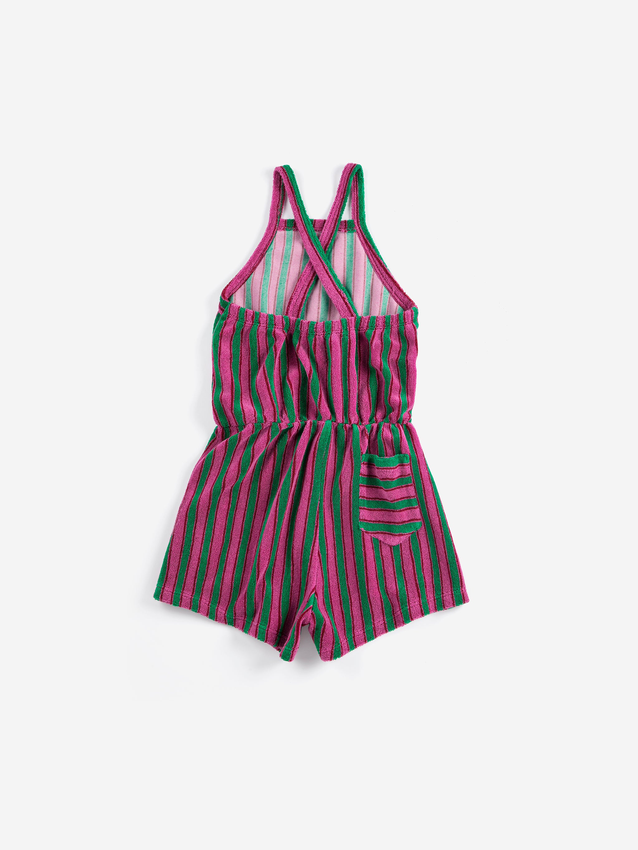 Striped terry cloth playsuit - BIG & BELG