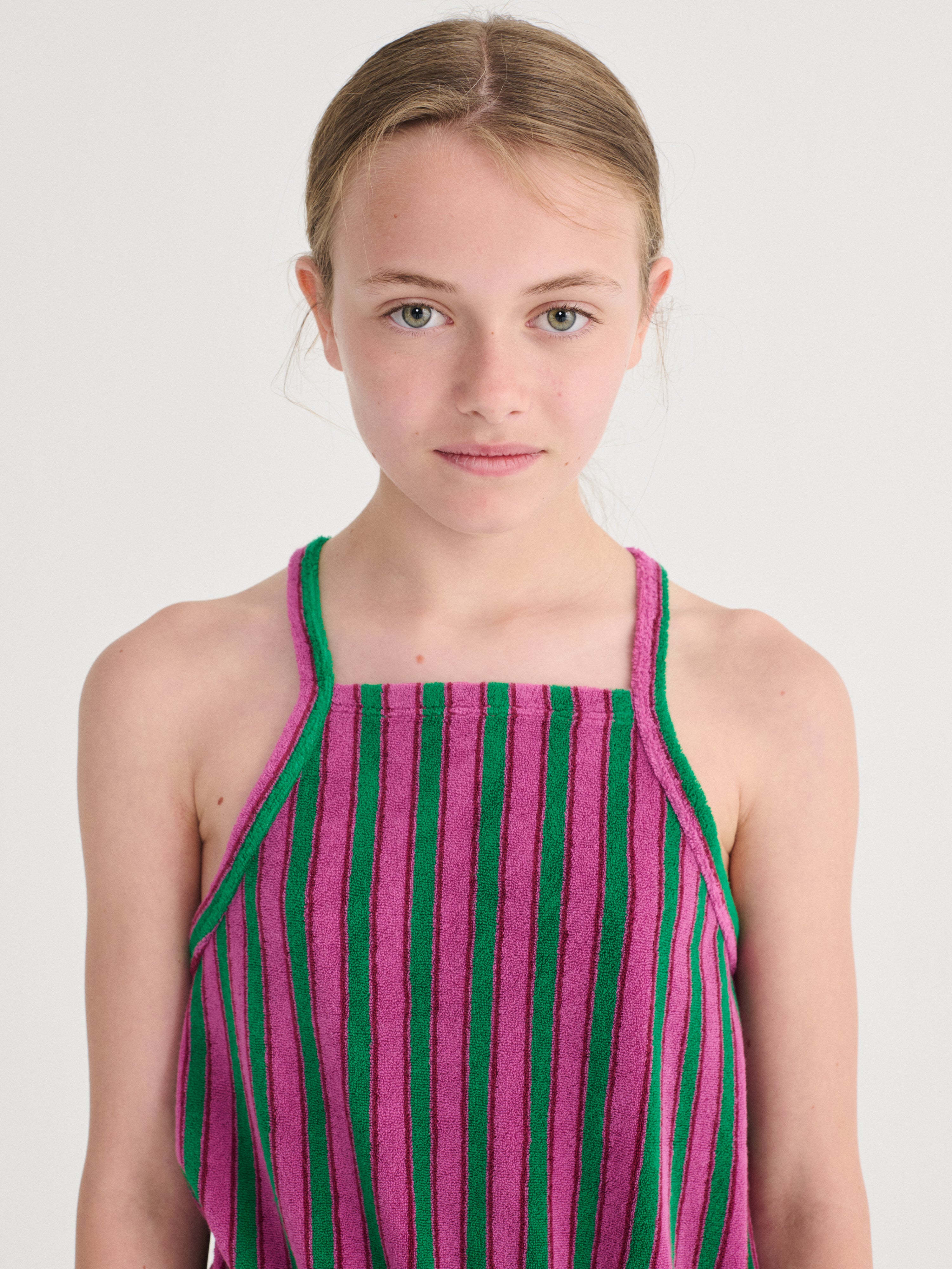 Striped terry cloth playsuit - BIG & BELG