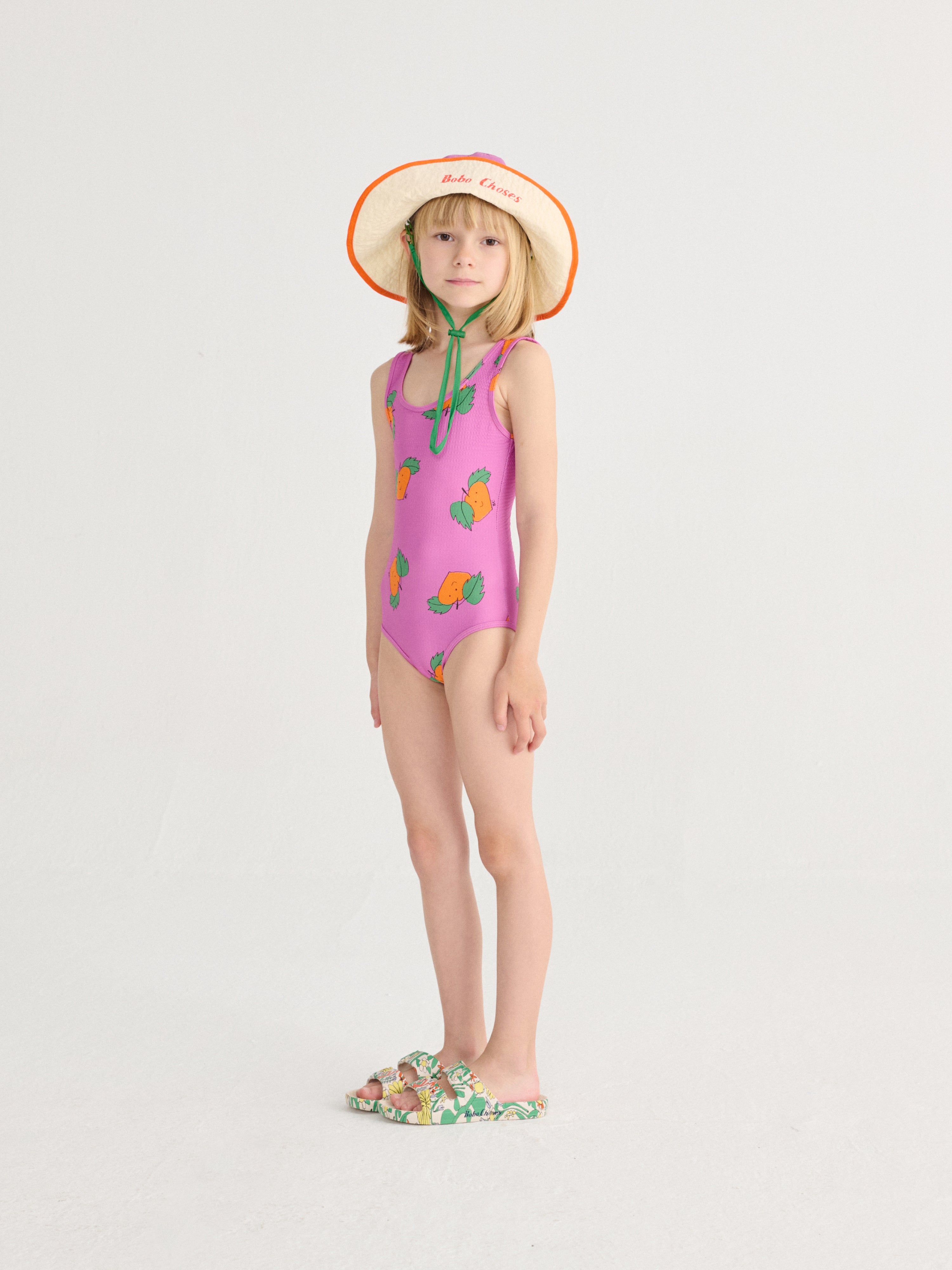 Tangerine all over swimsuit - BIG & BELG