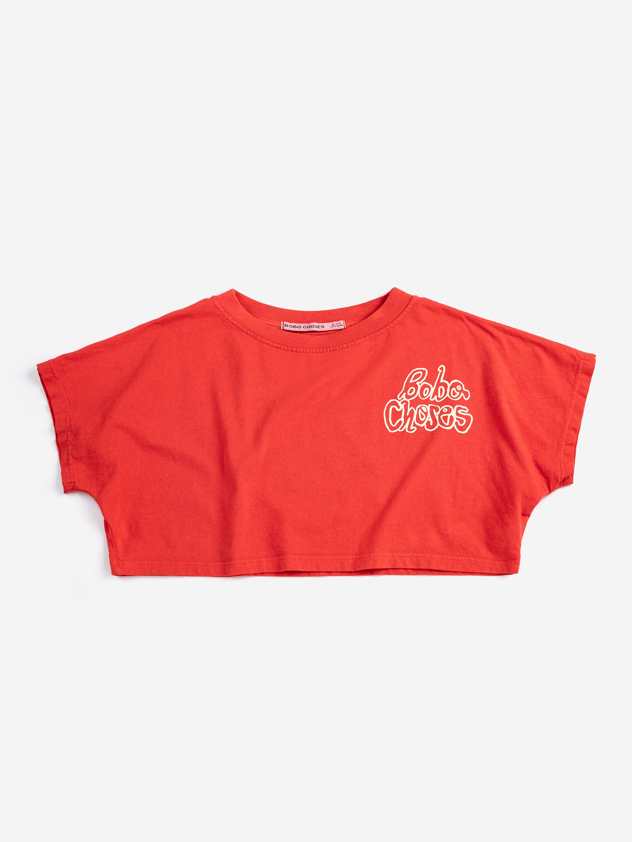Bobo Choses By Hand cropped T-shirt - BIG & BELG