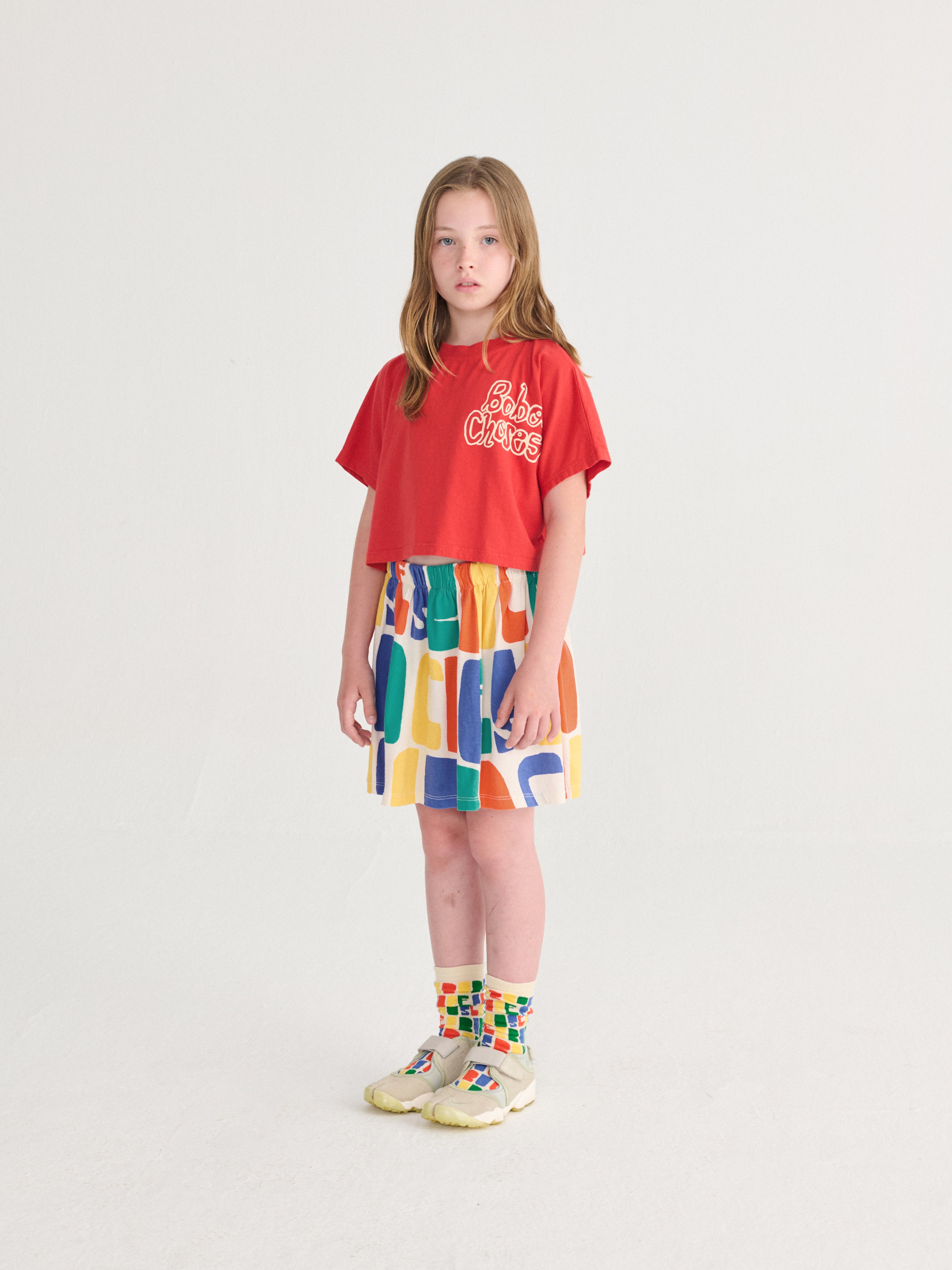 Bobo Choses By Hand cropped T-shirt - BIG & BELG