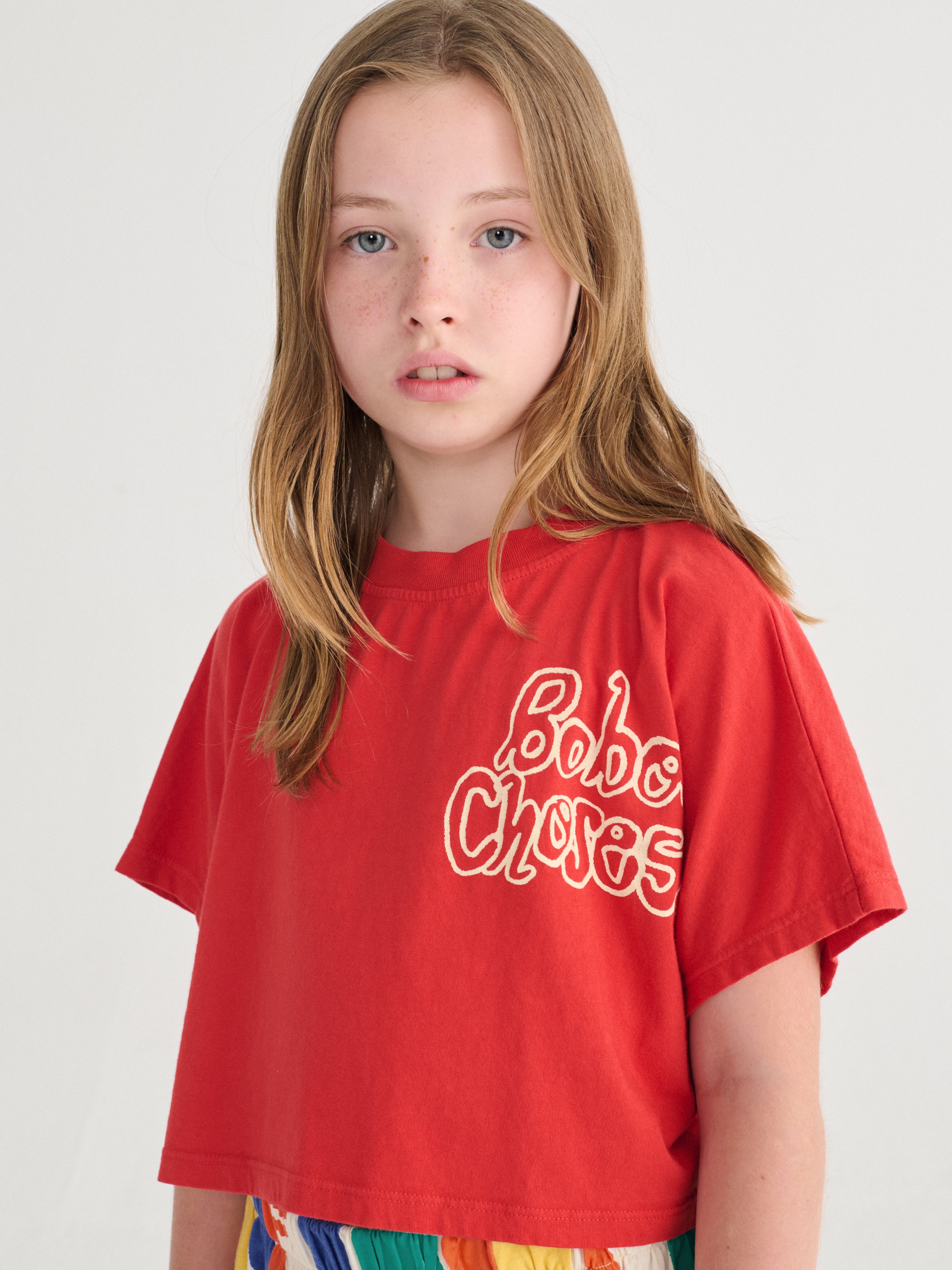 Bobo Choses By Hand cropped T-shirt - BIG & BELG