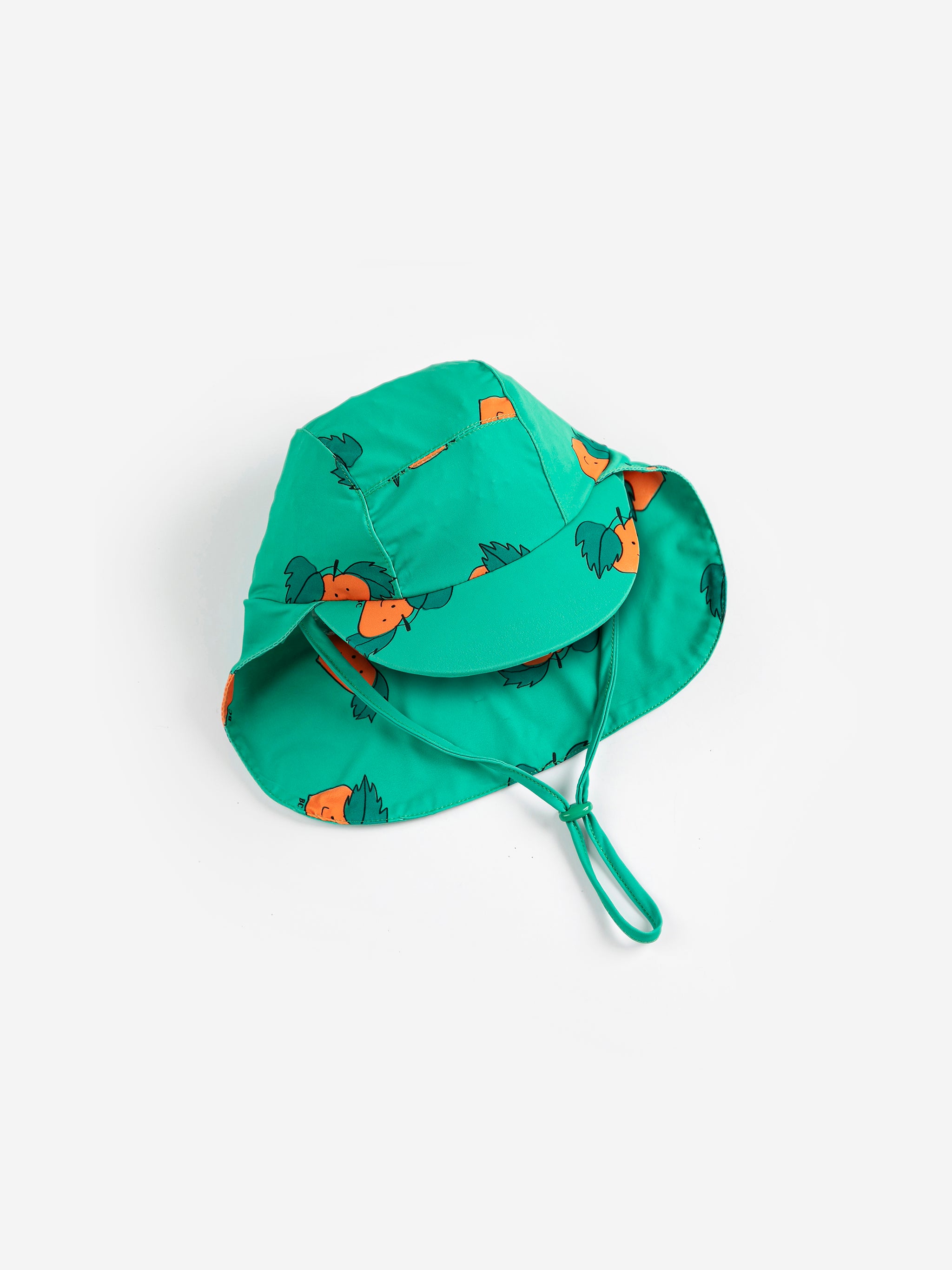 Tangerine all over swim cap - BIG & BELG