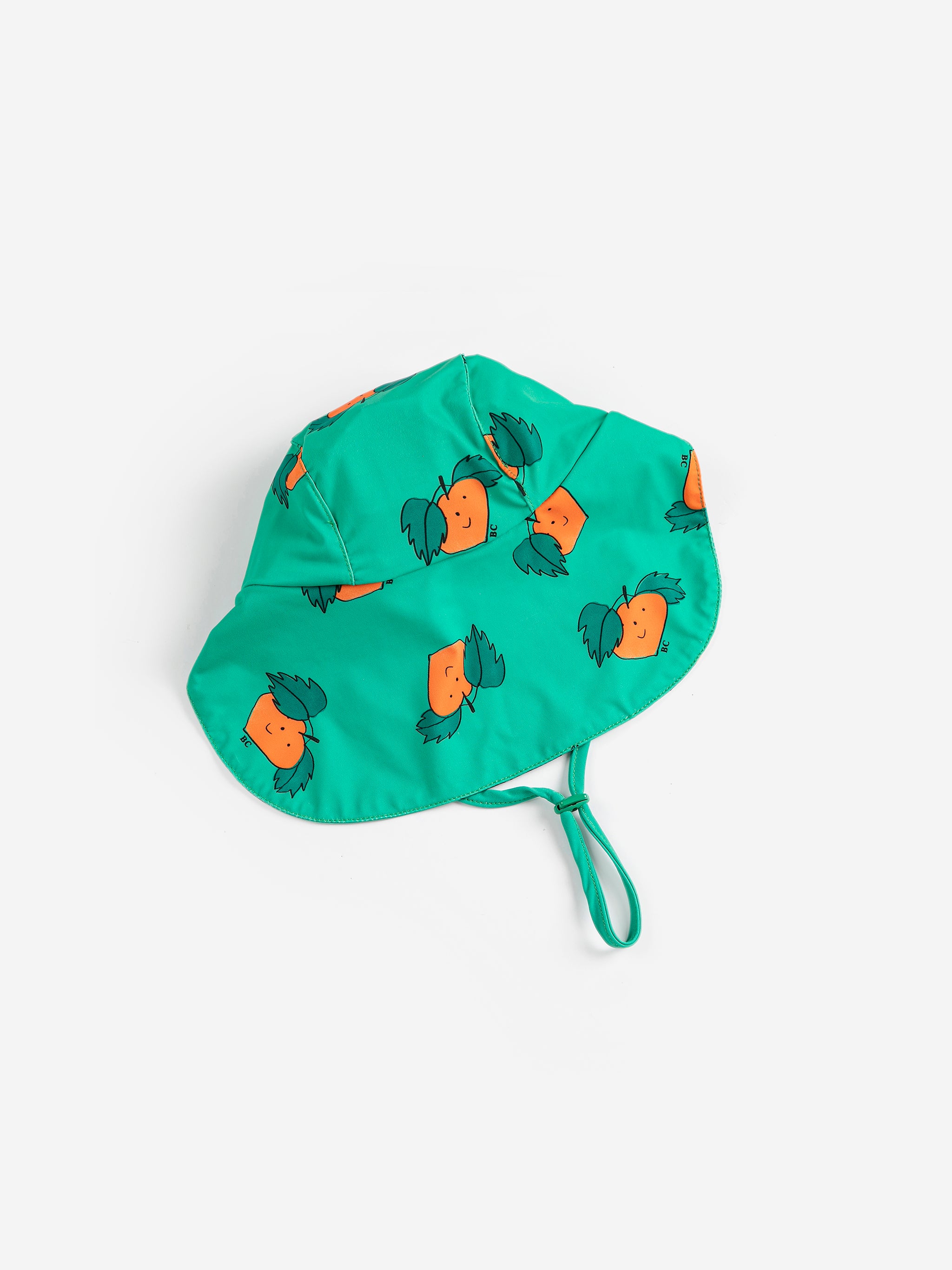 Tangerine all over swim cap - BIG & BELG
