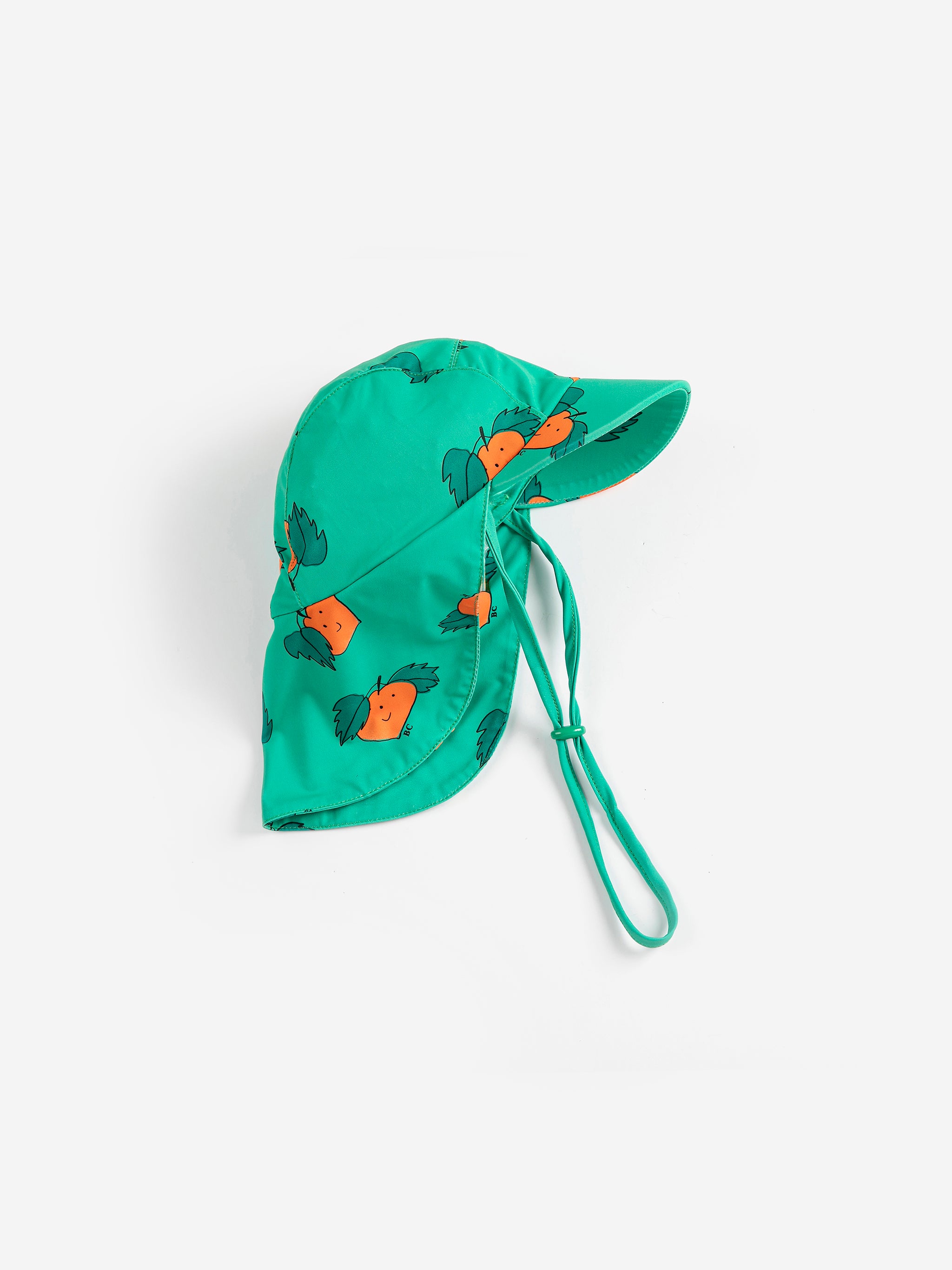 Tangerine all over swim cap - BIG & BELG
