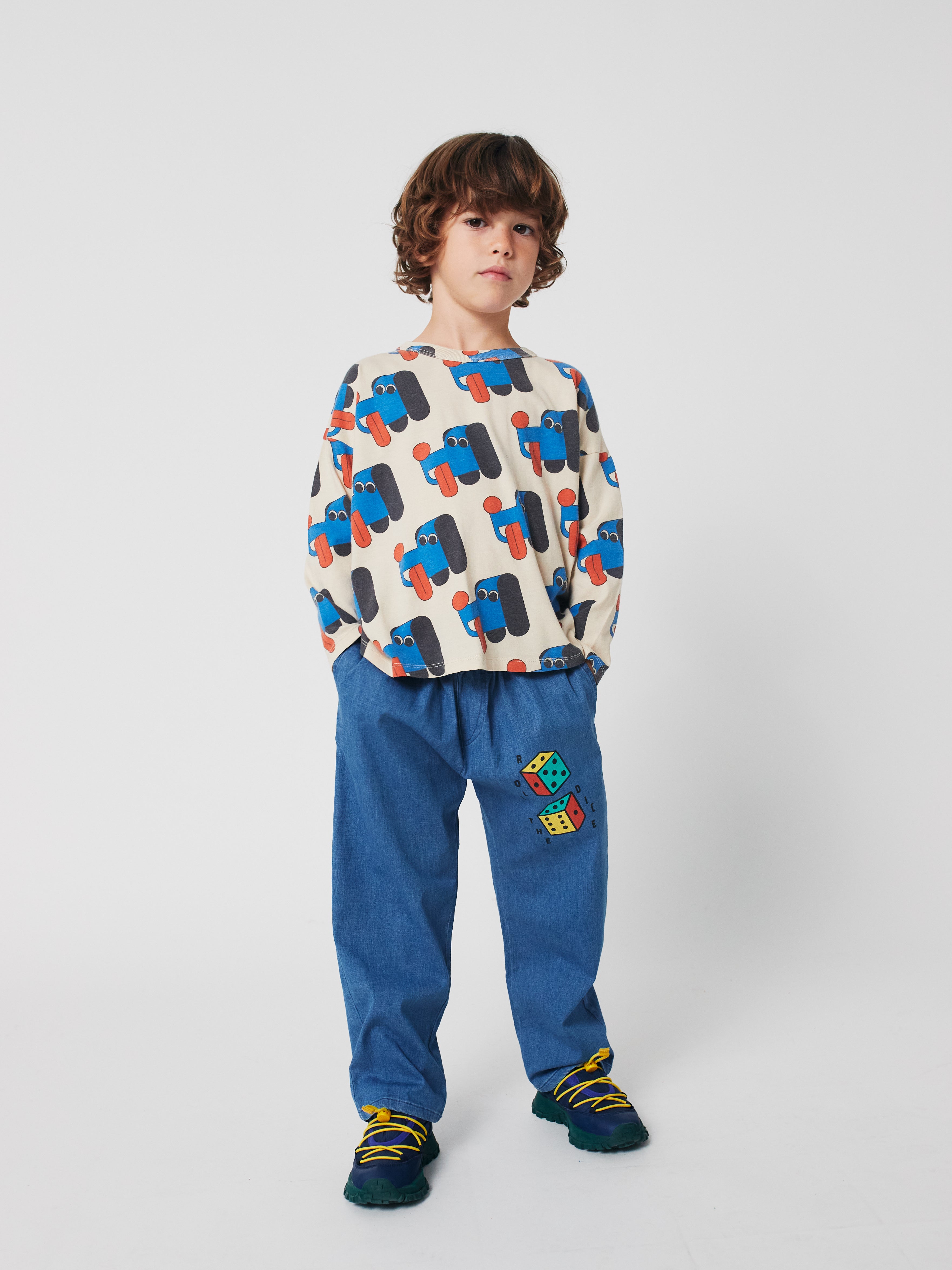 Roll the dice light denim pants - BIG & BELG