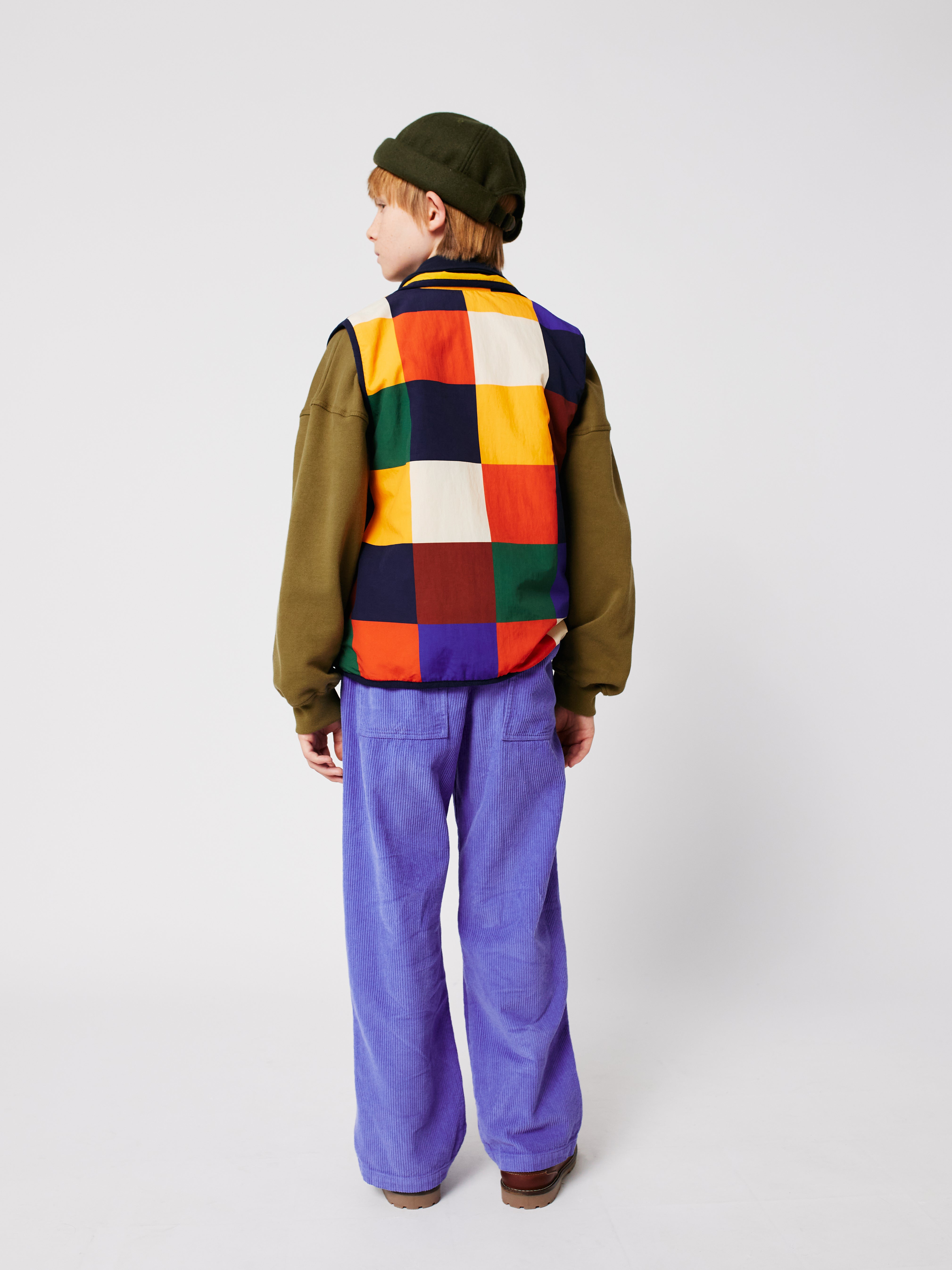 Multicolor Tiles reversible vest - BIG & BELG