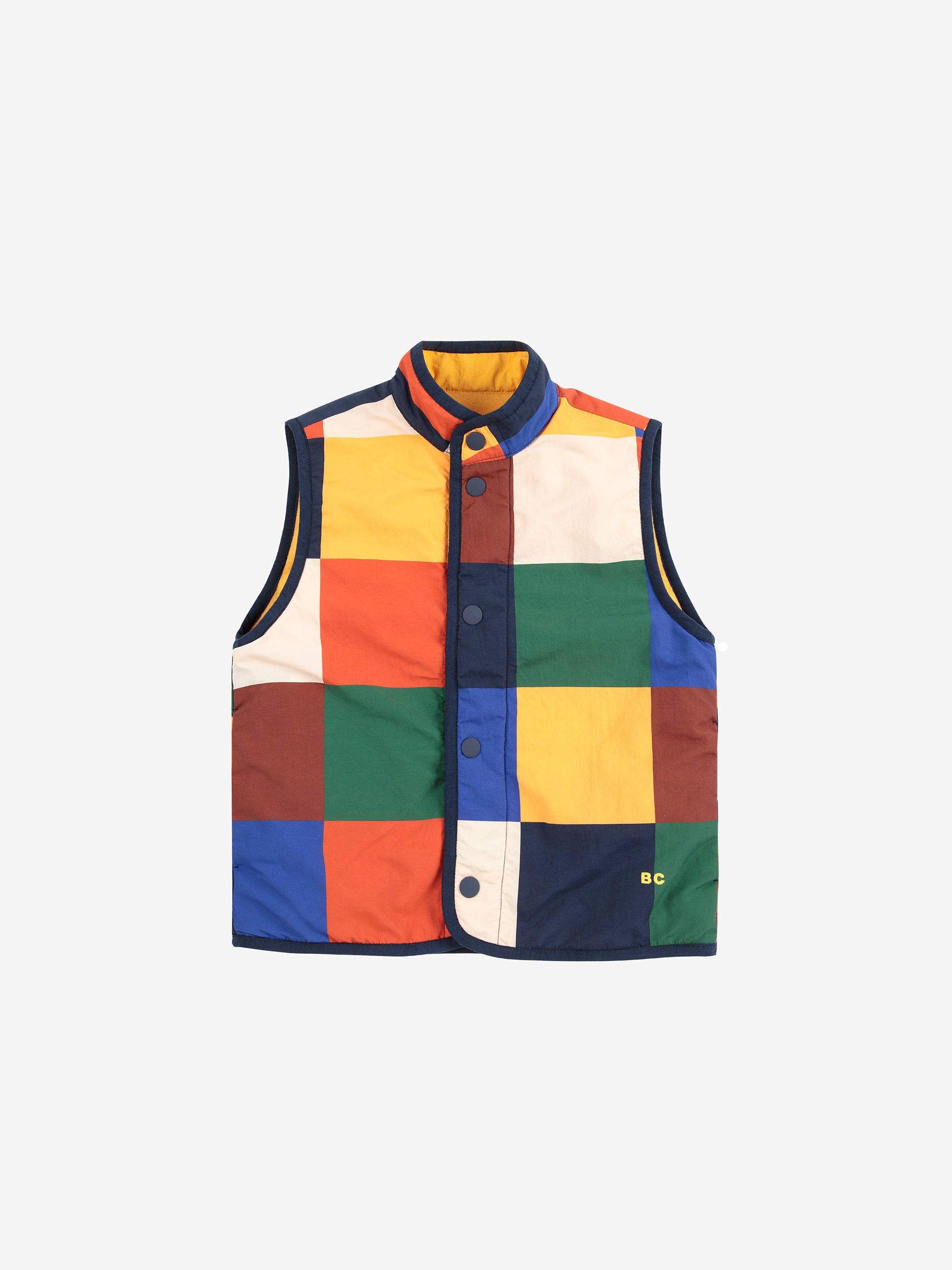 Multicolor Tiles reversible vest - BIG & BELG
