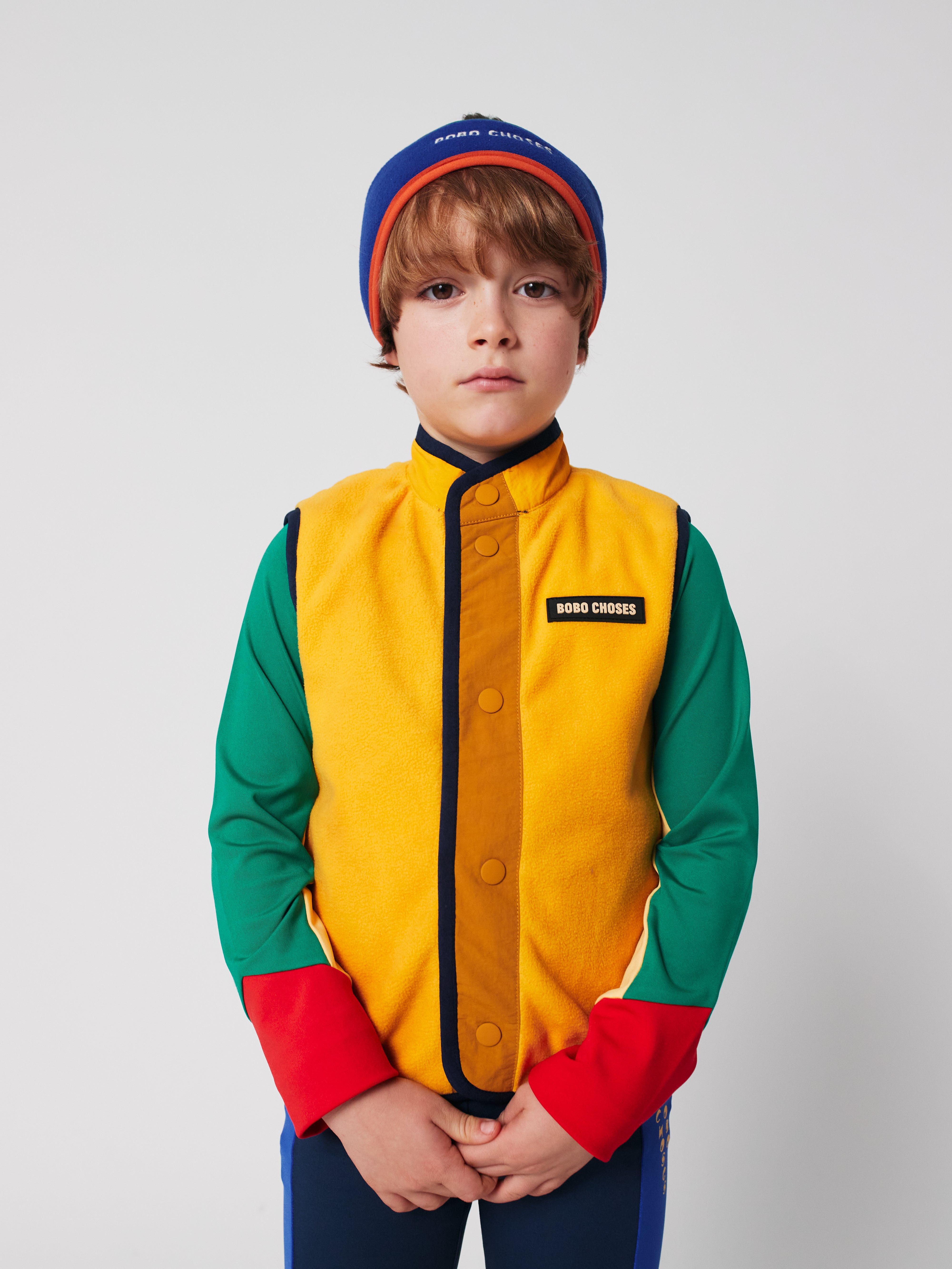 Multicolor Tiles reversible vest - BIG & BELG