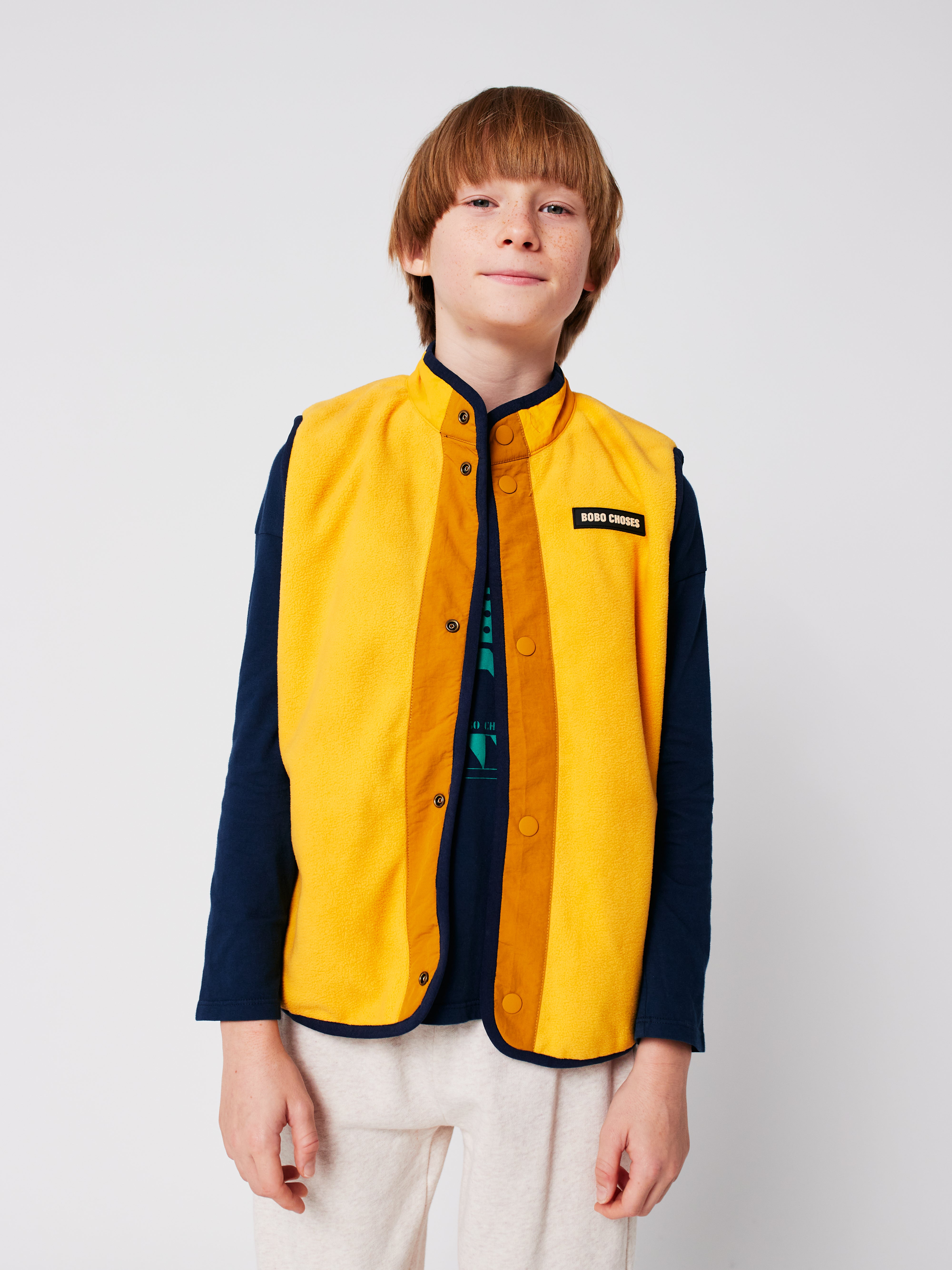 Multicolor Tiles reversible vest - BIG & BELG
