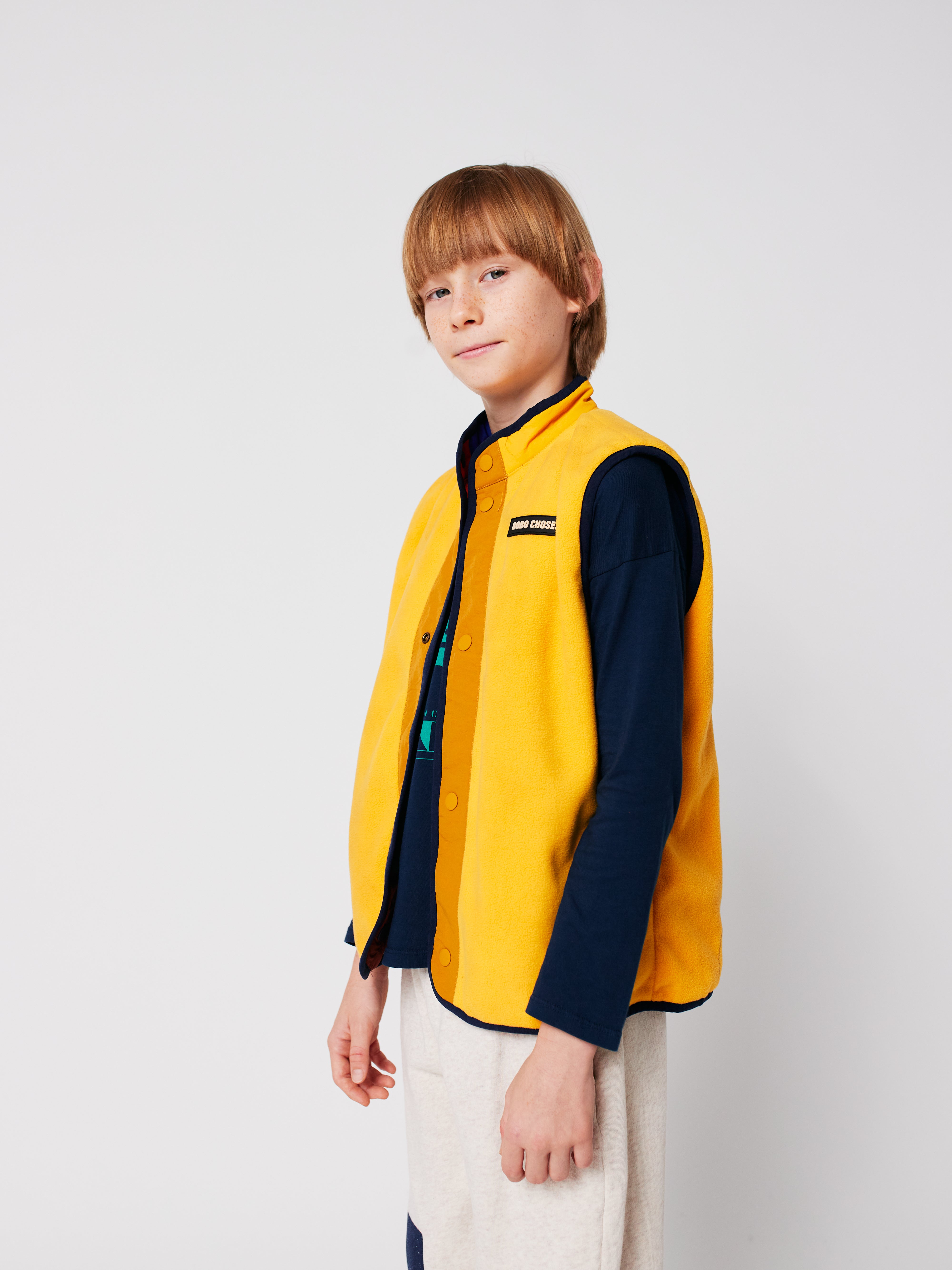 Multicolor Tiles reversible vest - BIG & BELG