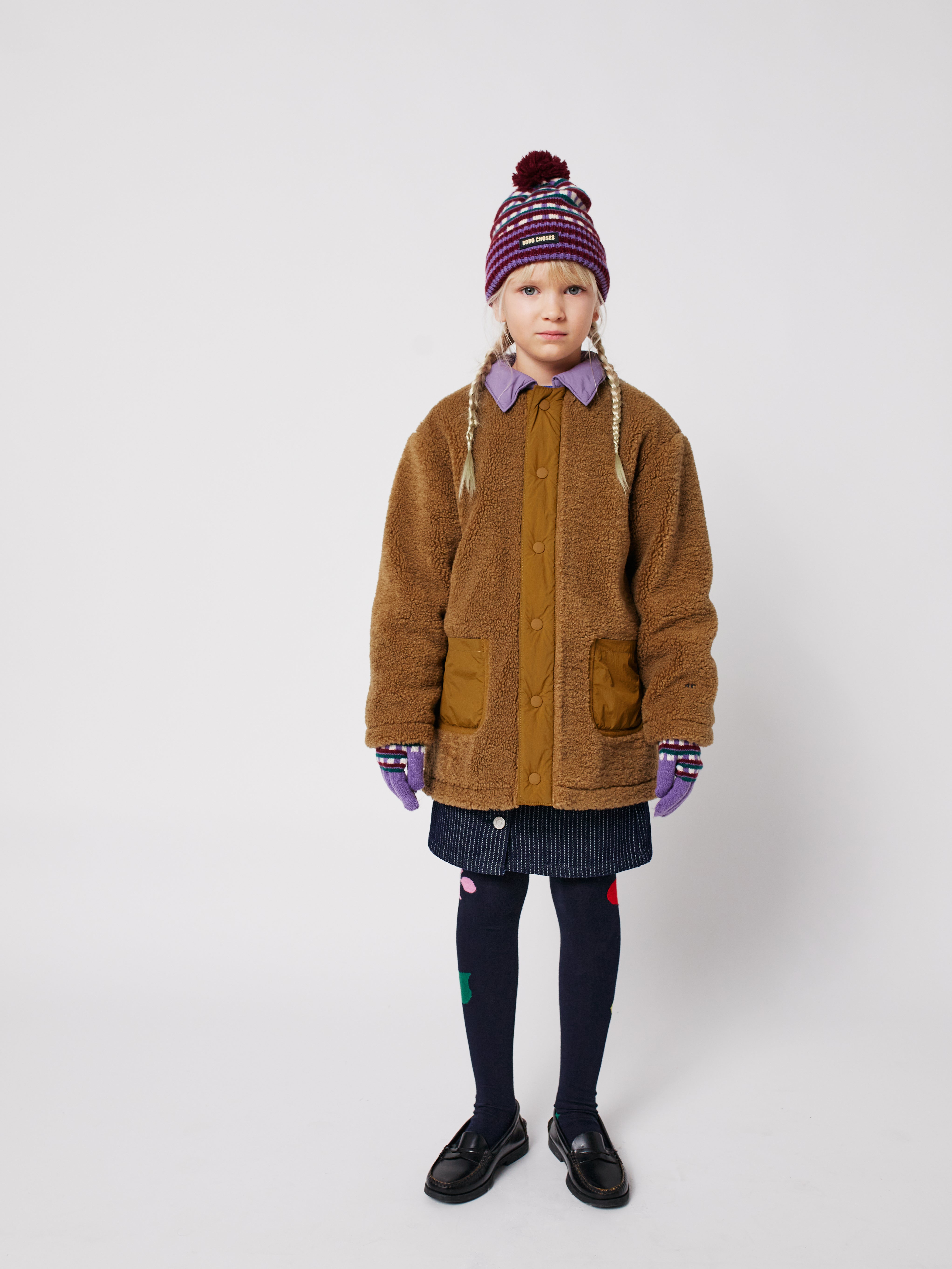 Bobo Choses sheepskin coat - BIG & BELG