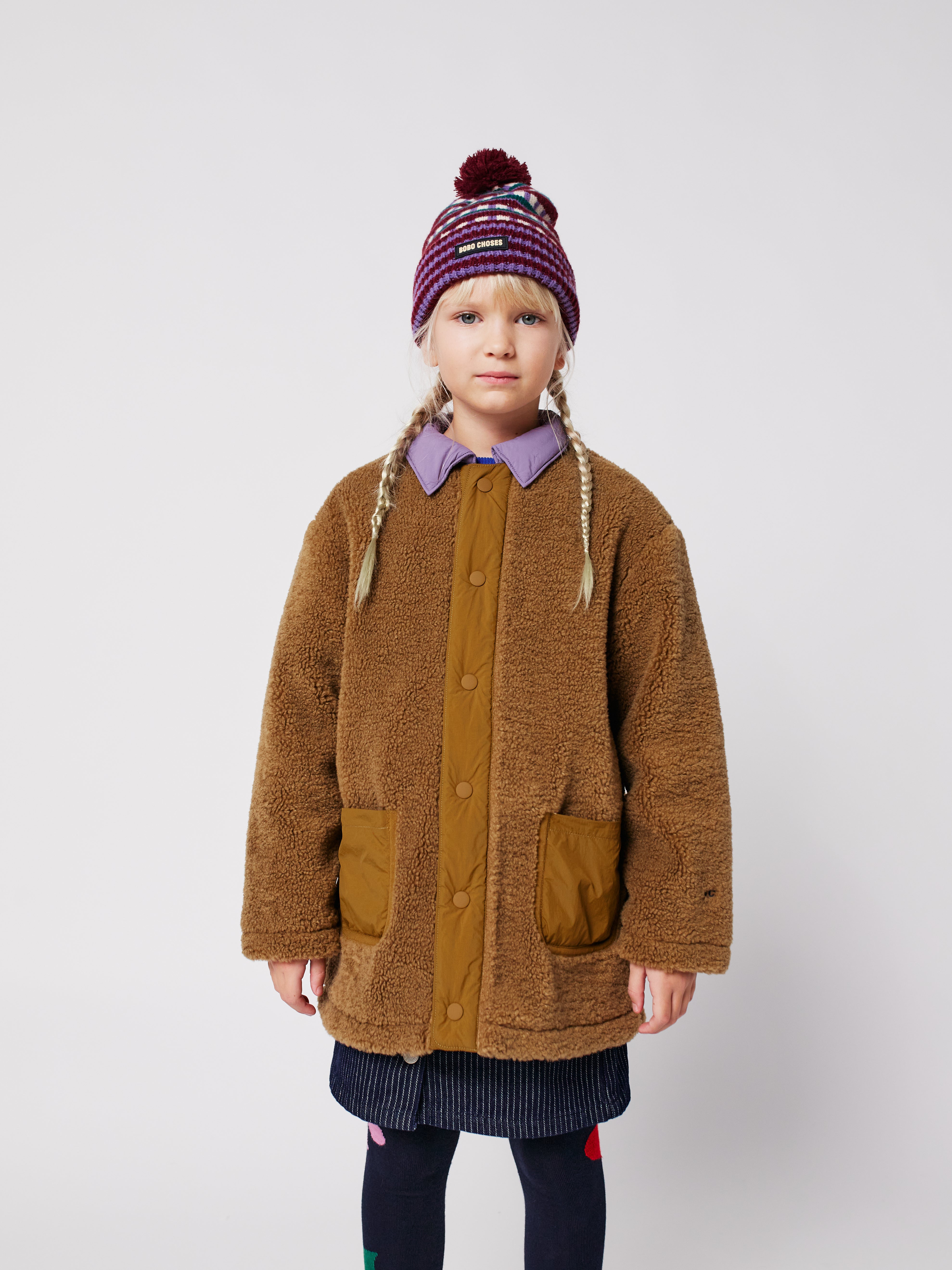 Bobo Choses sheepskin coat - BIG & BELG