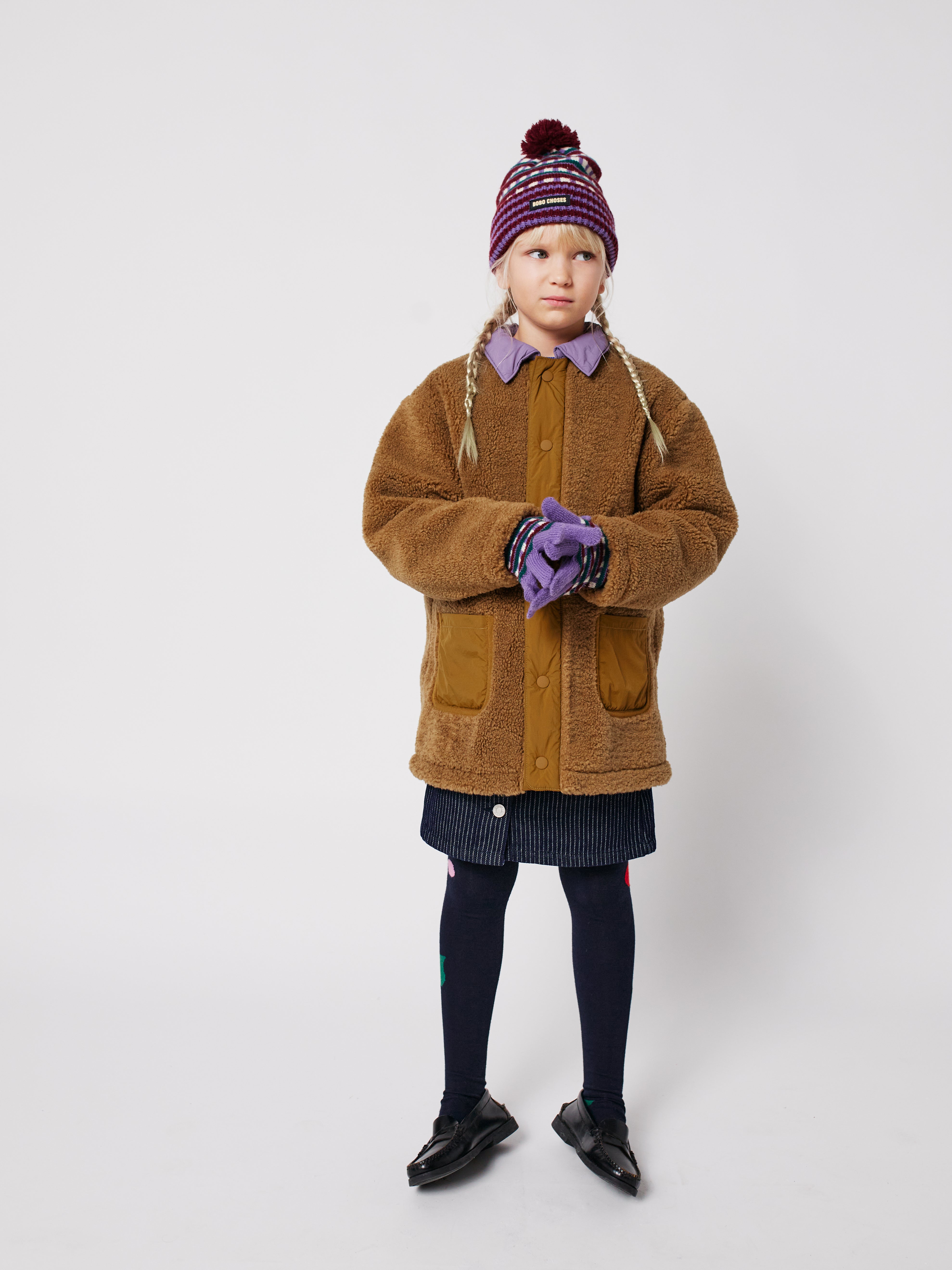 Bobo Choses sheepskin coat - BIG & BELG