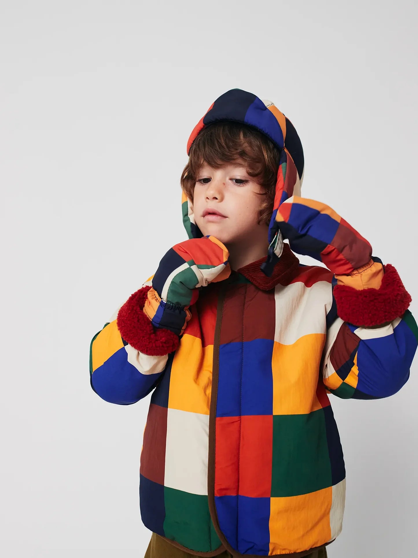 Multicolor Tiles mittens