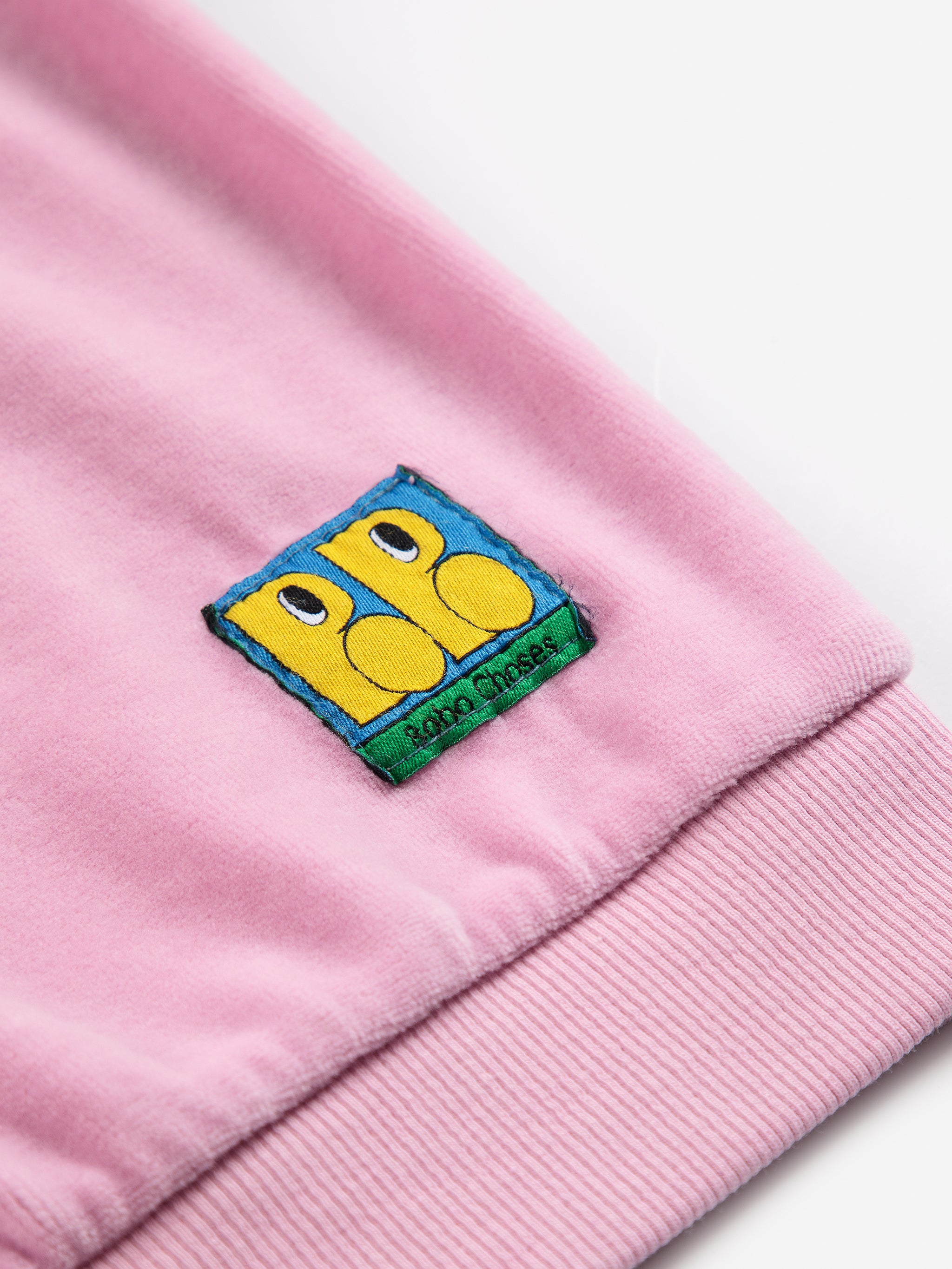 Booo Bo Choses Tag velvet sweatshirt