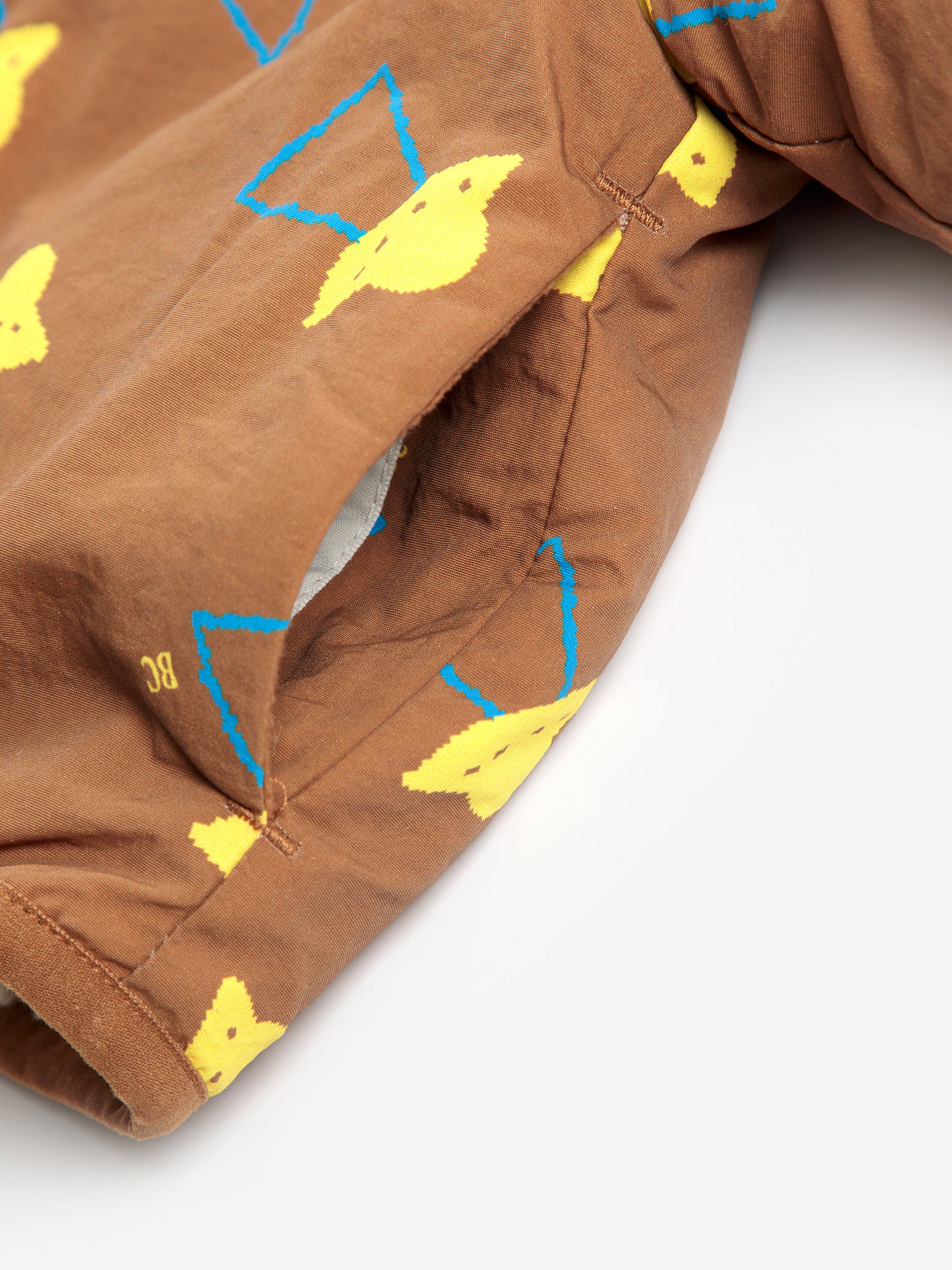 Pixel Abduction sheepskin reversible jacket
