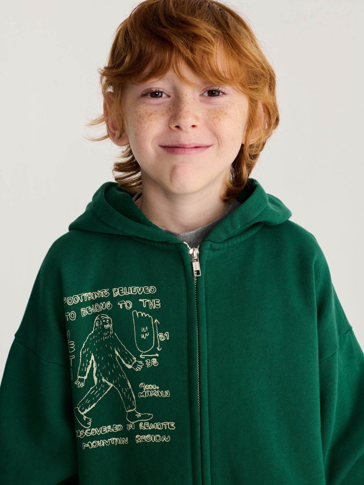 Mr. Footish zipped hoodie