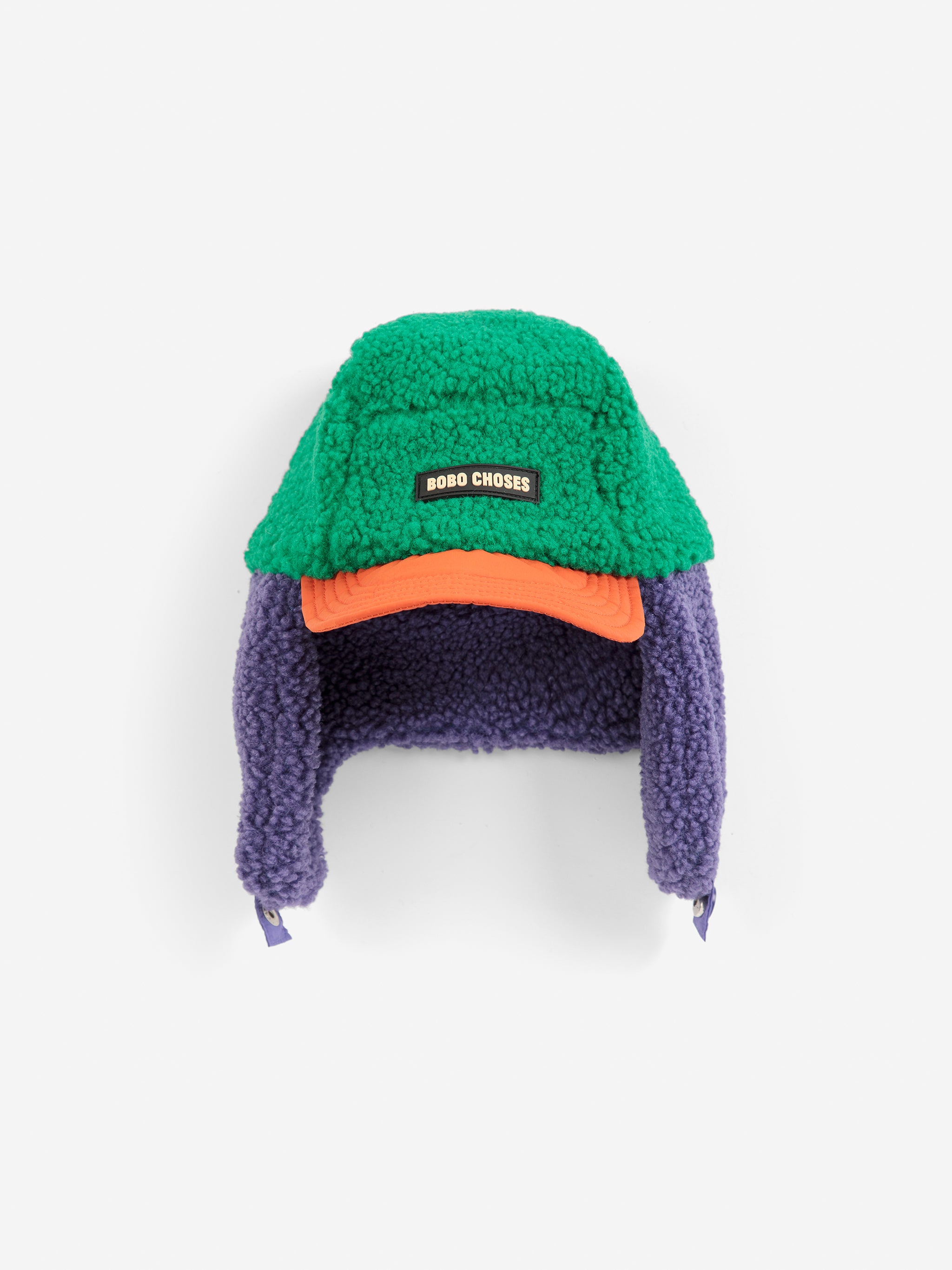 Bobo Choses color block sheepskin chapka multicolor