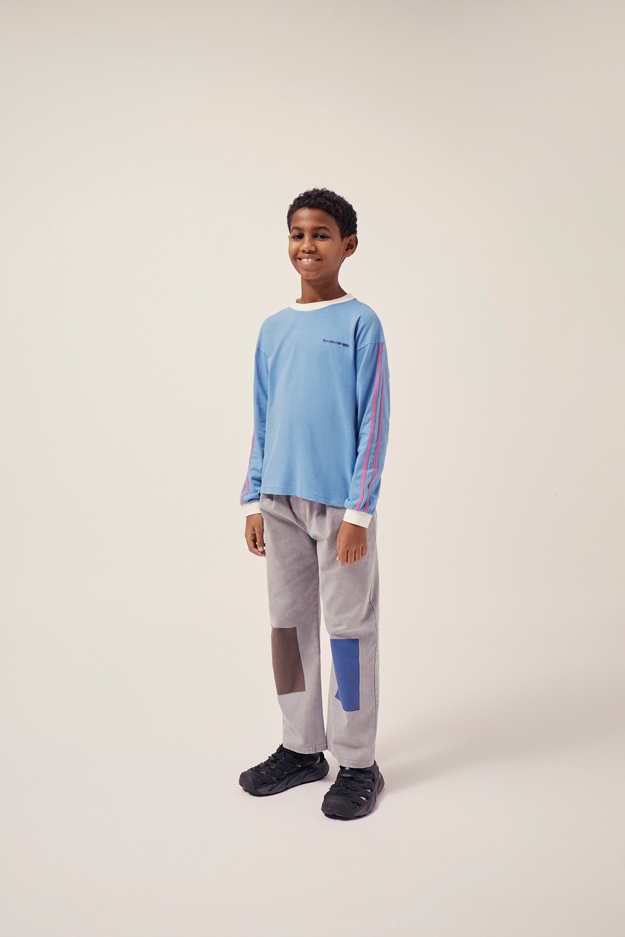 Grey Washed Kids Trousers - BIG & BELG