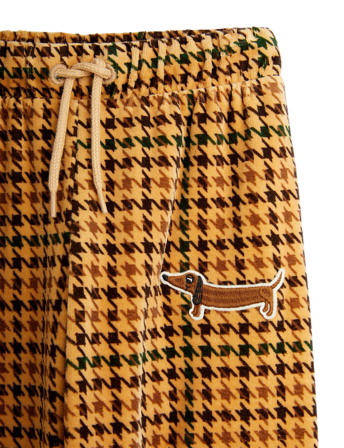 Dog houndstooth velour trousers - BIG & BELG