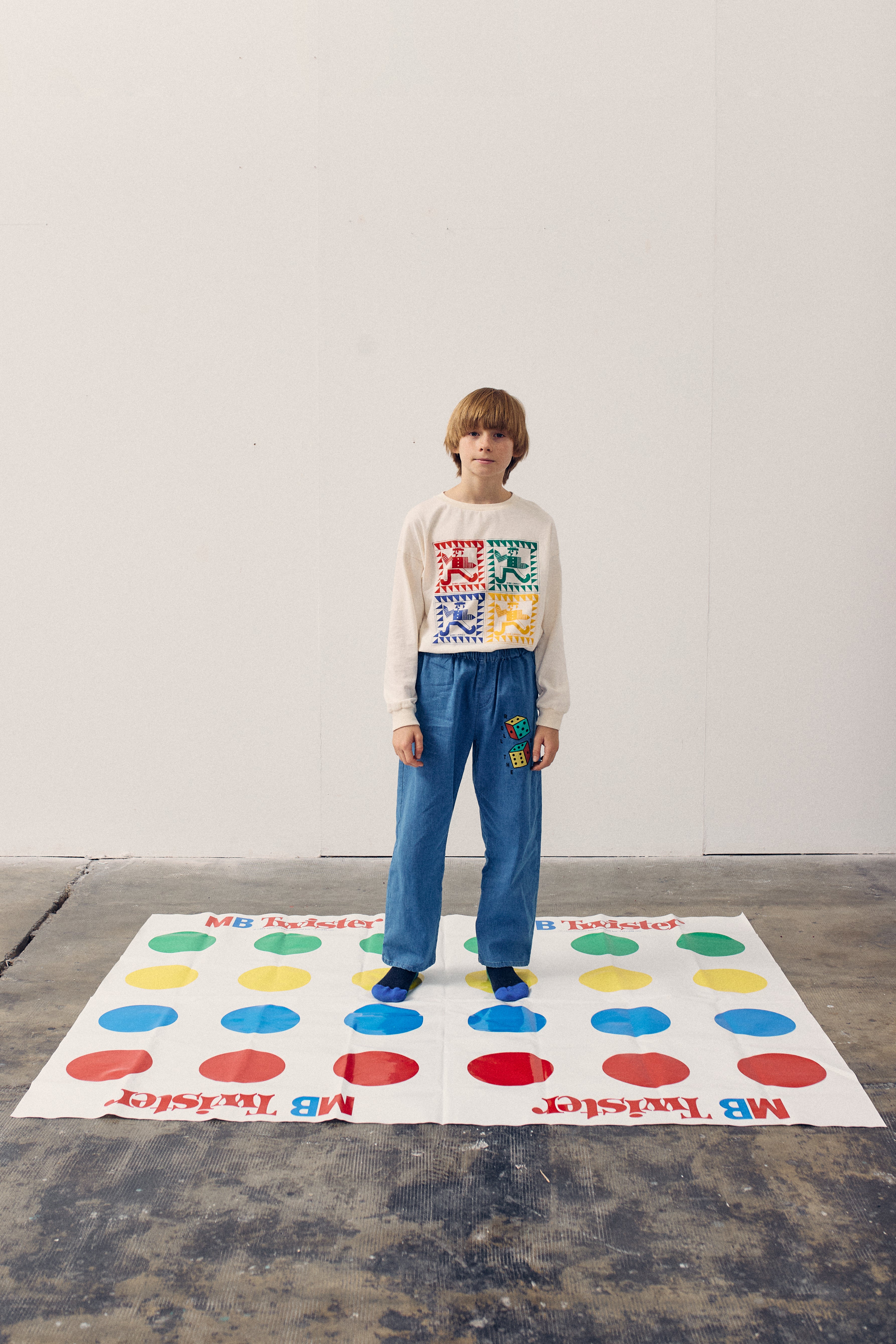 Roll the dice light denim pants - BIG & BELG