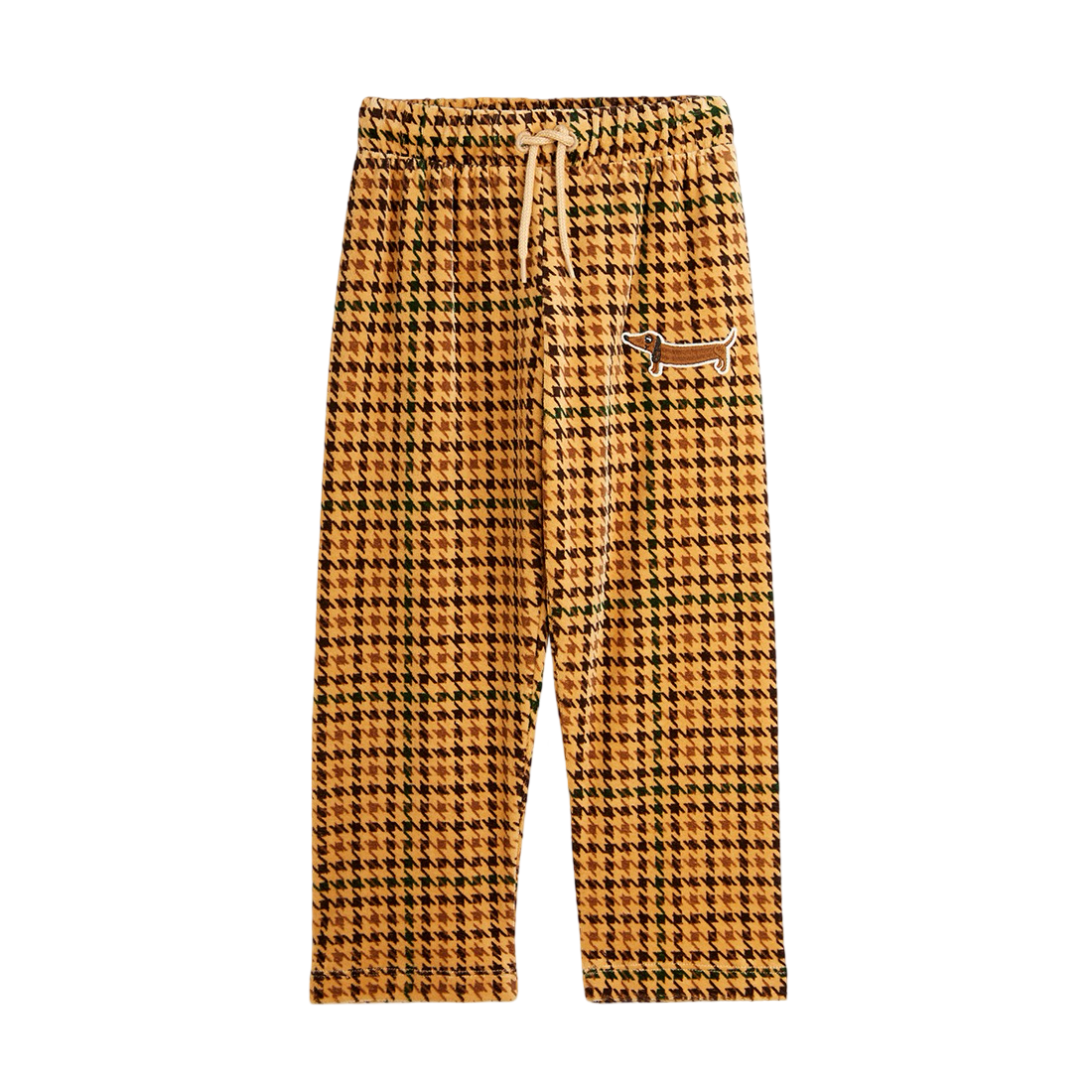 Dog houndstooth velour trousers - BIG & BELG