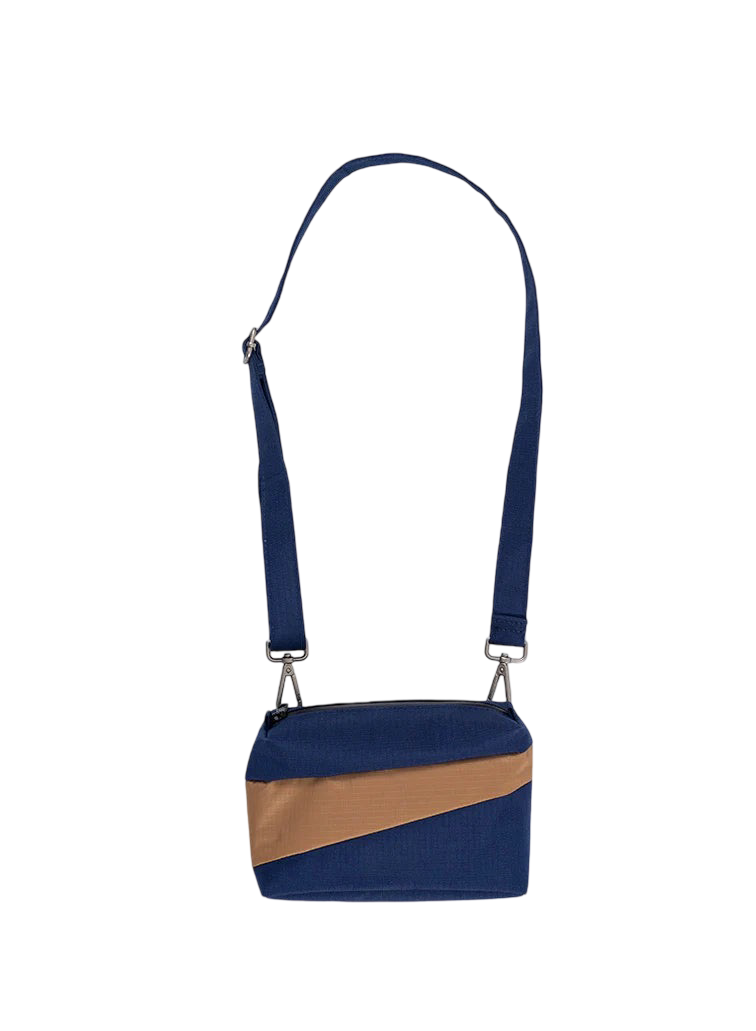 The New Bum Bag Navy & Camel Small - BIG & BELG